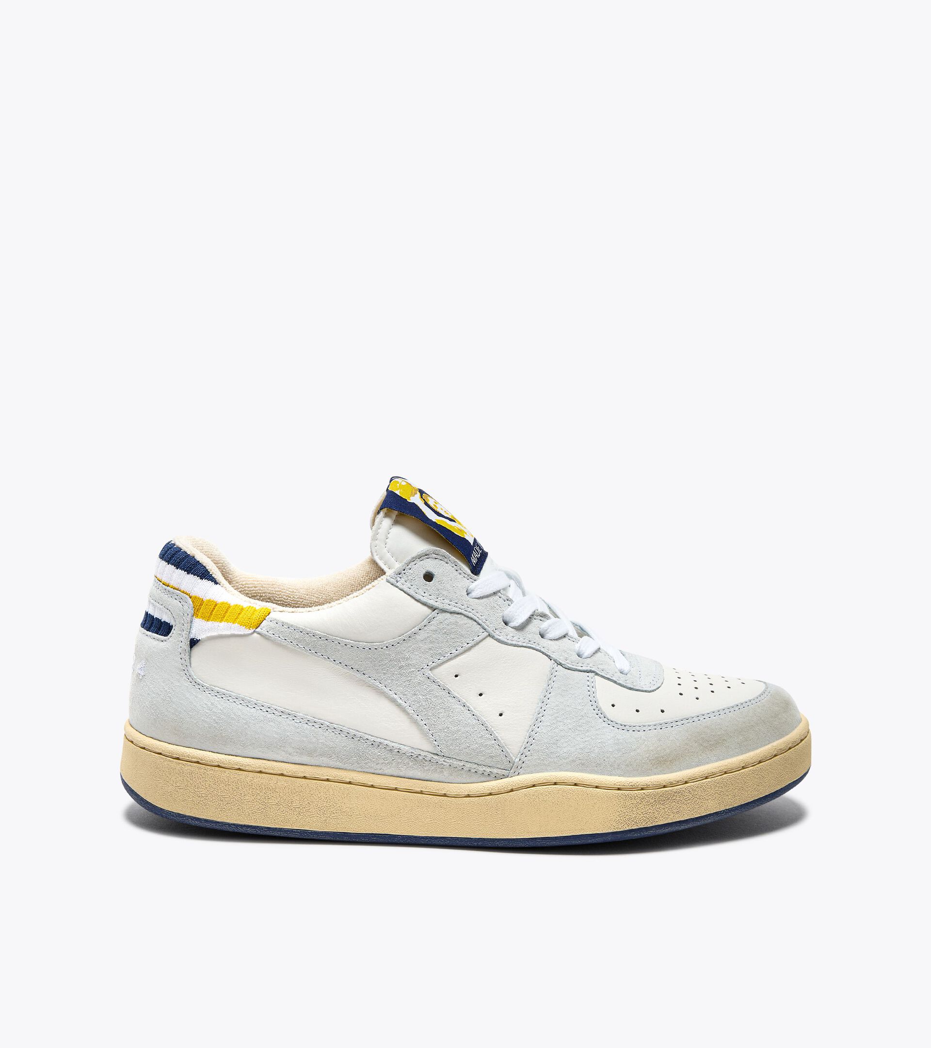 Heritage leather sneaker - Gender Neutral
 MI BASKET LOW FORTY KNIT ITALIA WHITE - Diadora