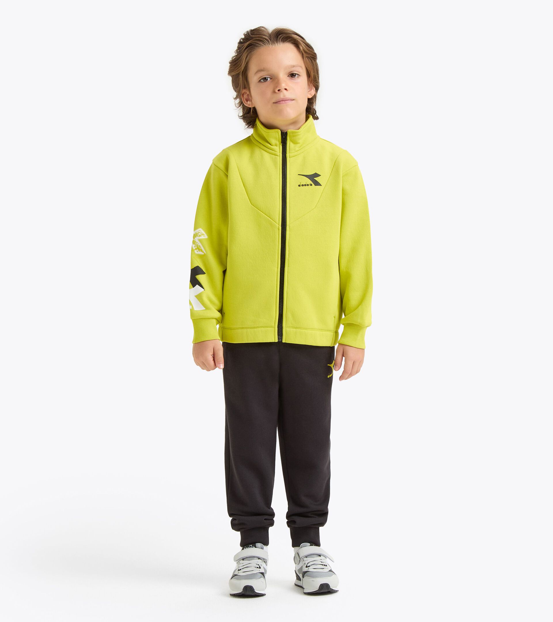 Chándal - Niño/Adolescente
 JB. TRACKSUIT FZ LOGO VERDE BROTE DELICADO - Diadora