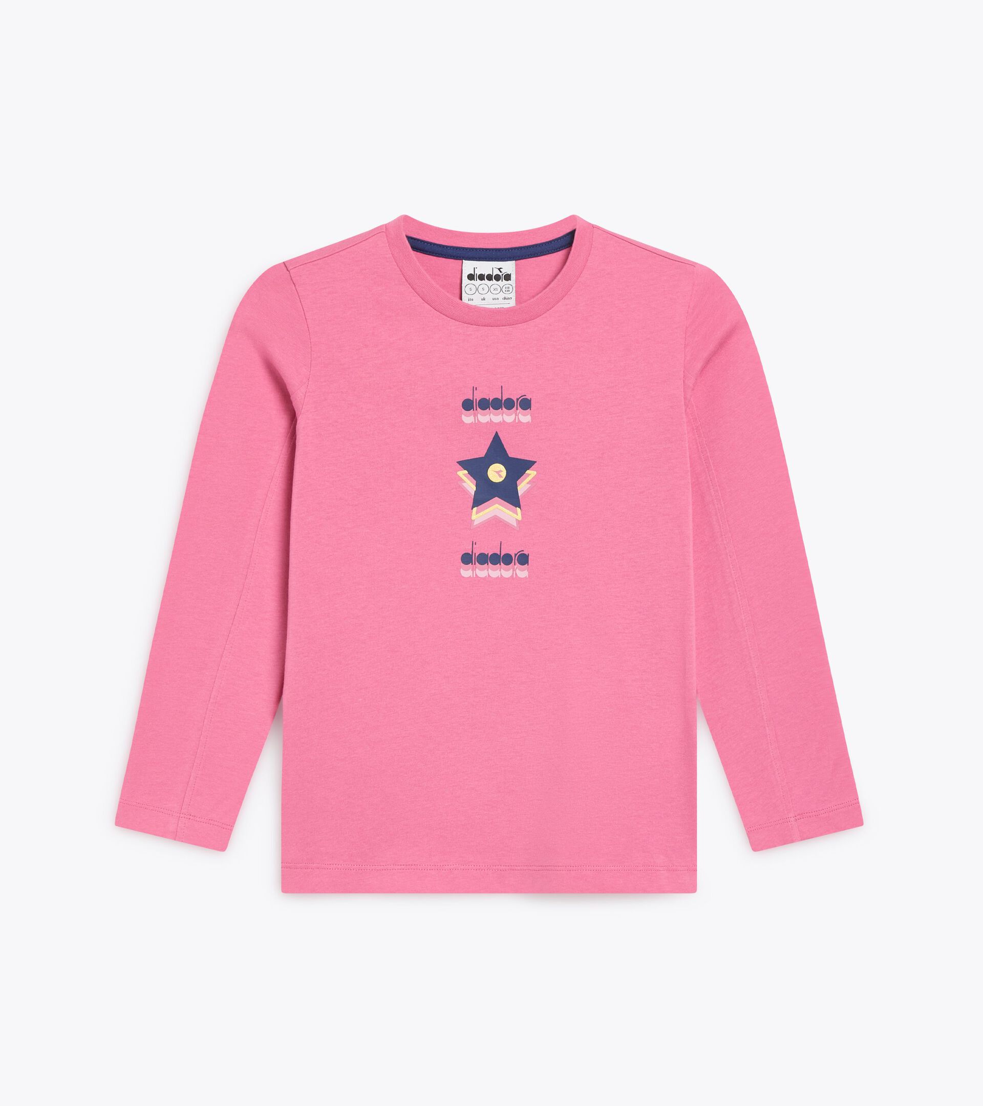 Maglietta a maniche lunghe - Ragazza
 JG. T-SHIRT LS LOGO ROSA CHATEAU - Diadora