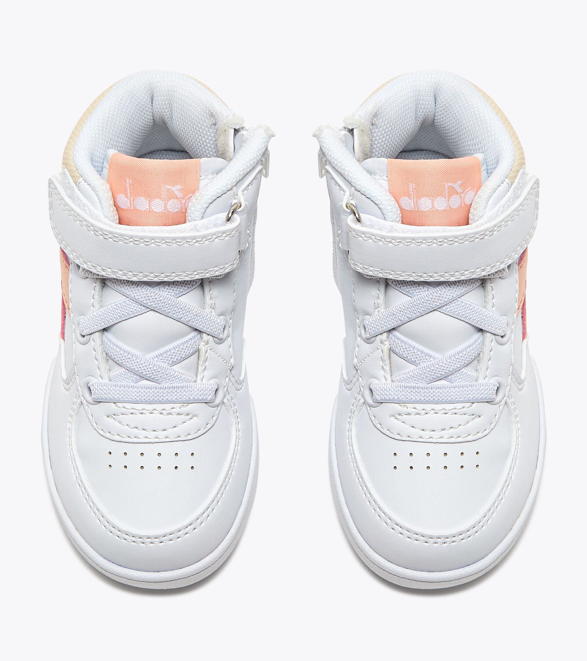 Sports shoes - Toddlers 1-4 years RAPTOR MID TD WHITE/PEACH PARFAIT - Diadora