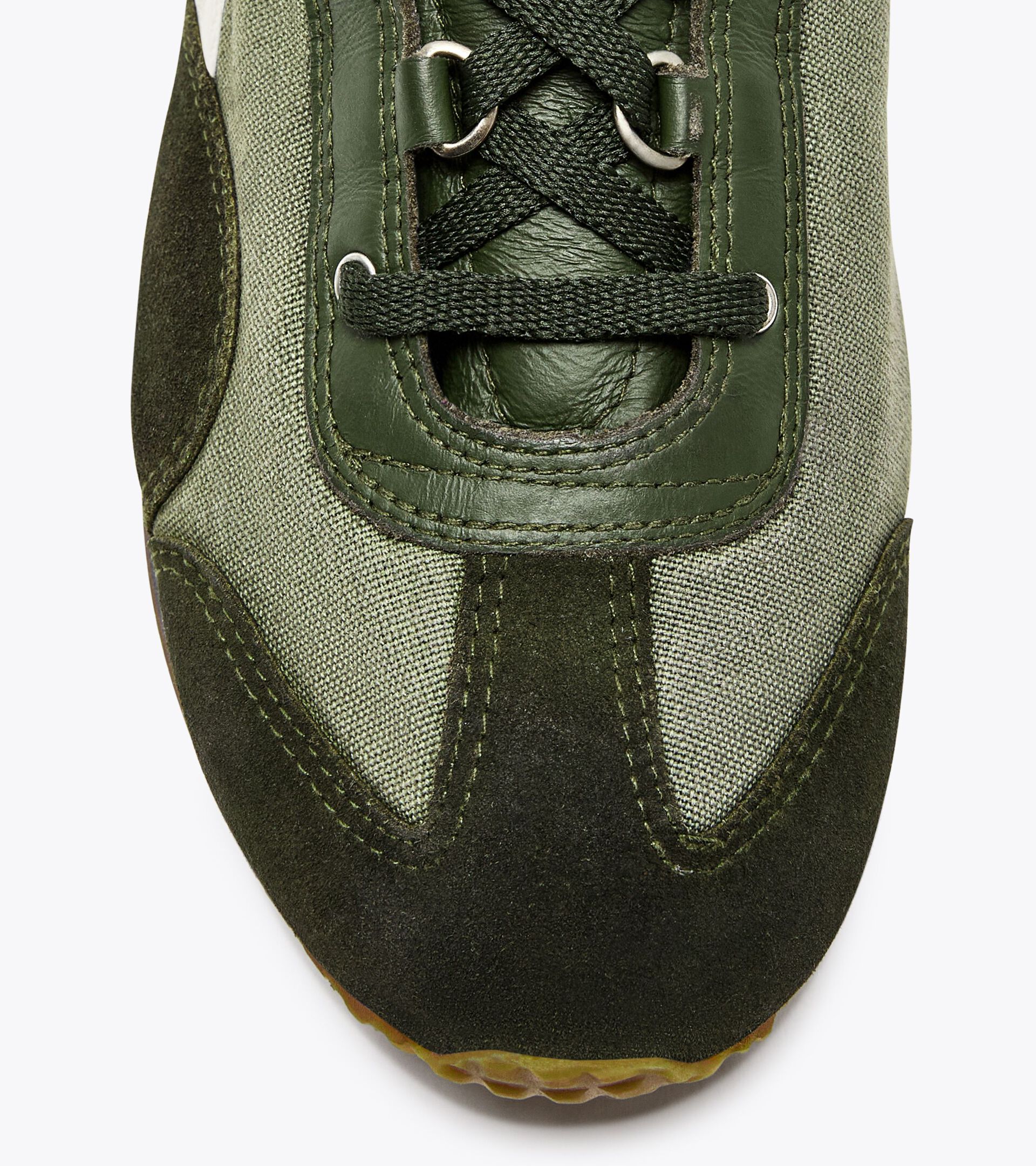 Sneaker Heritage in pelle - Gender Neutral EQUIPE DIRTY SW EVO VERDE FUCILE - Diadora