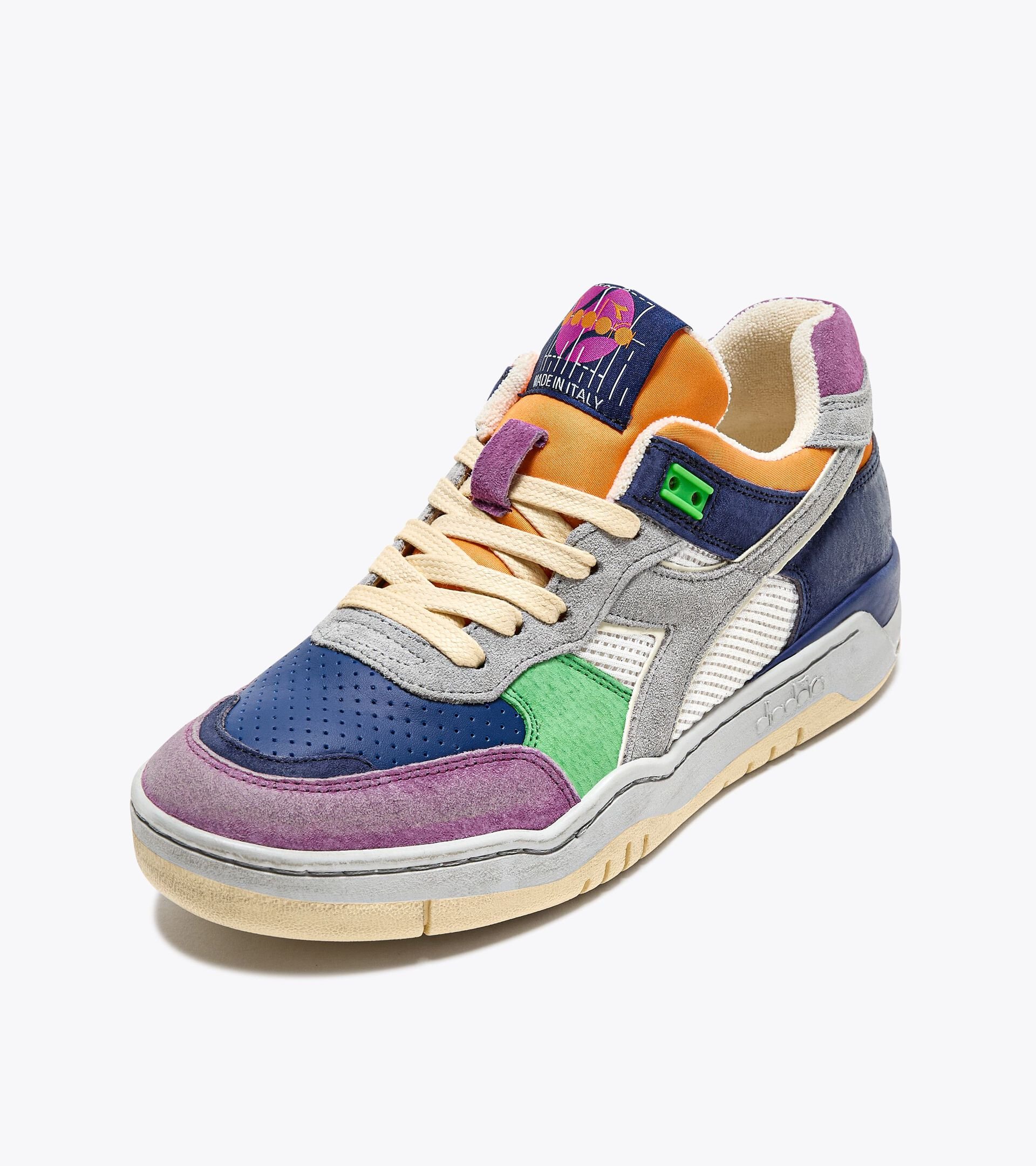 Sneaker Heritage in pelle - Made In Italy - Gender Neutral B.560 TOURNEY ITALIA BIANCO - Diadora