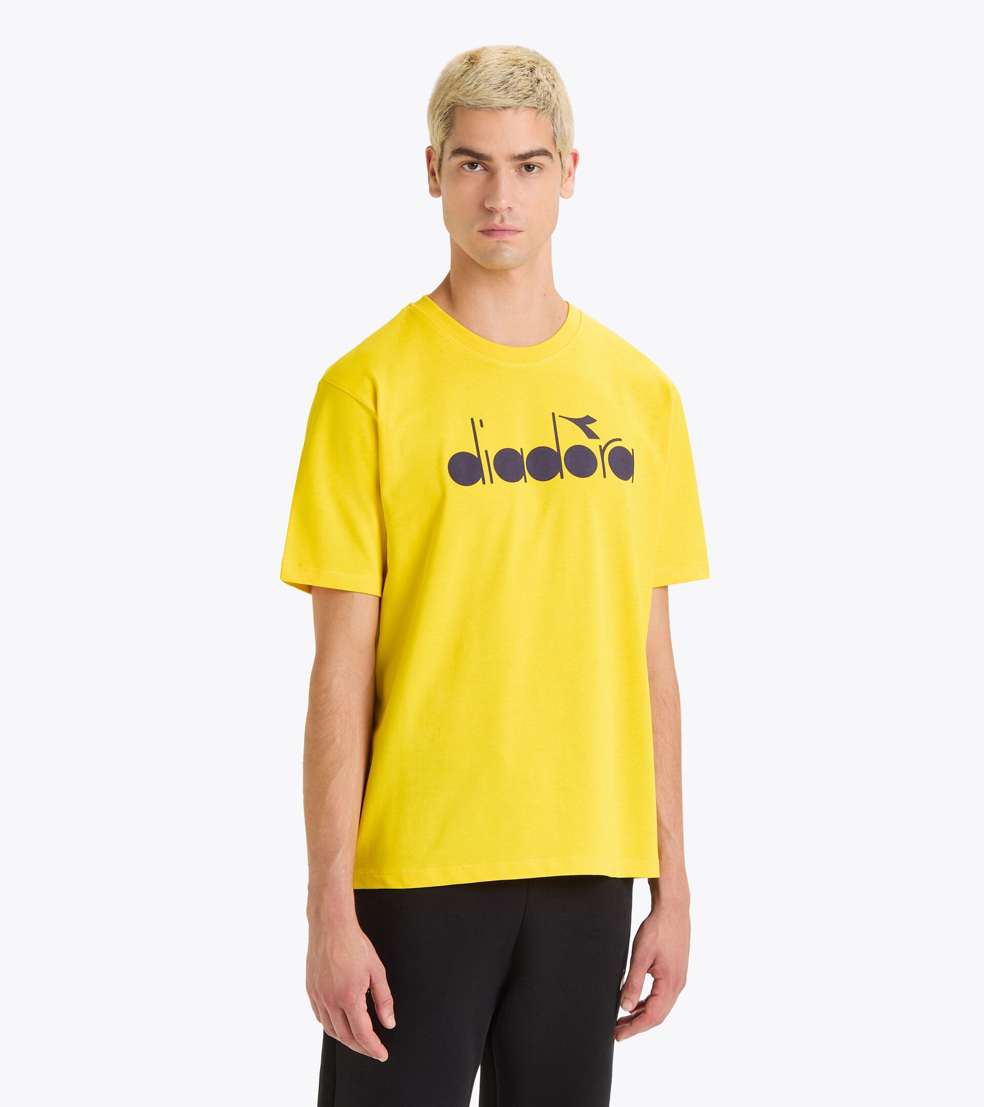 T-shirt a maniche corte sportiva - Gender Neutral T-SHIRT SS ROUTE GIALLO ALTA VISIBILITA - Diadora