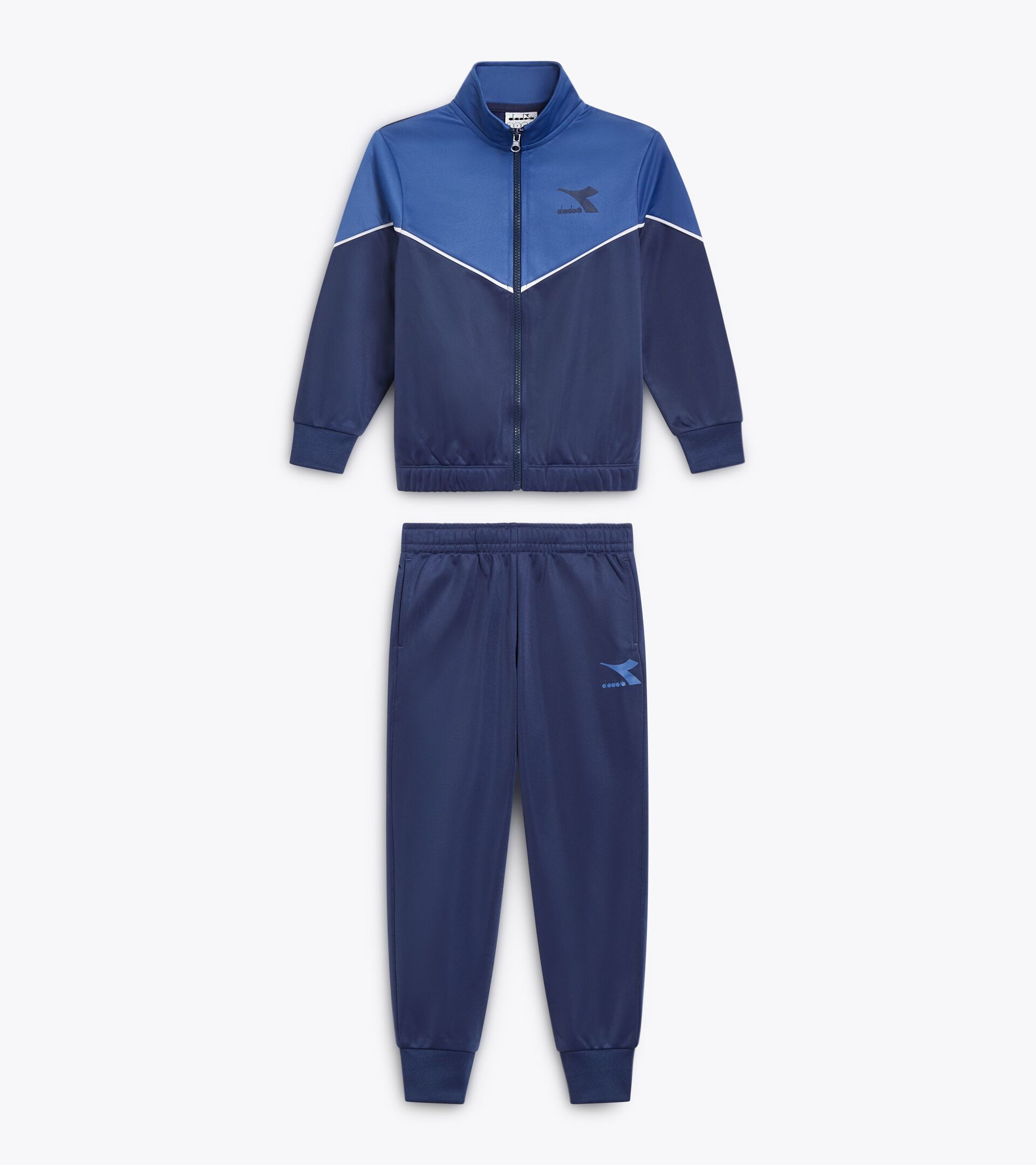 Tracksuit - Boy JB. TRACKSUIT FZ LOGO BLUE BYZANTINE - Diadora