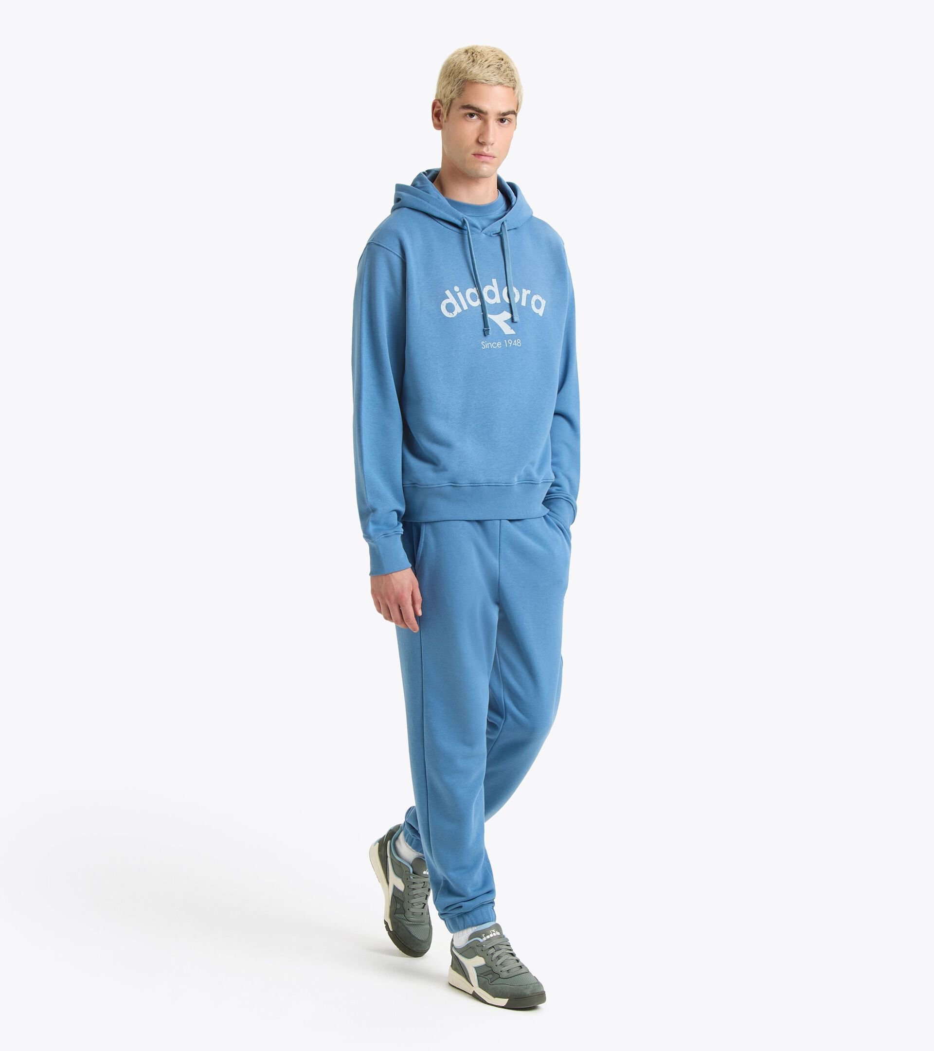 Sweat-shirt à capuche - Genre neutre
 HOODIE ATHL. LOGO DIADEME BLEU - Diadora