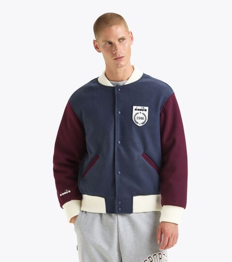 Green and White Country Club Neutrals Varsity Jacket - Jackets Masters