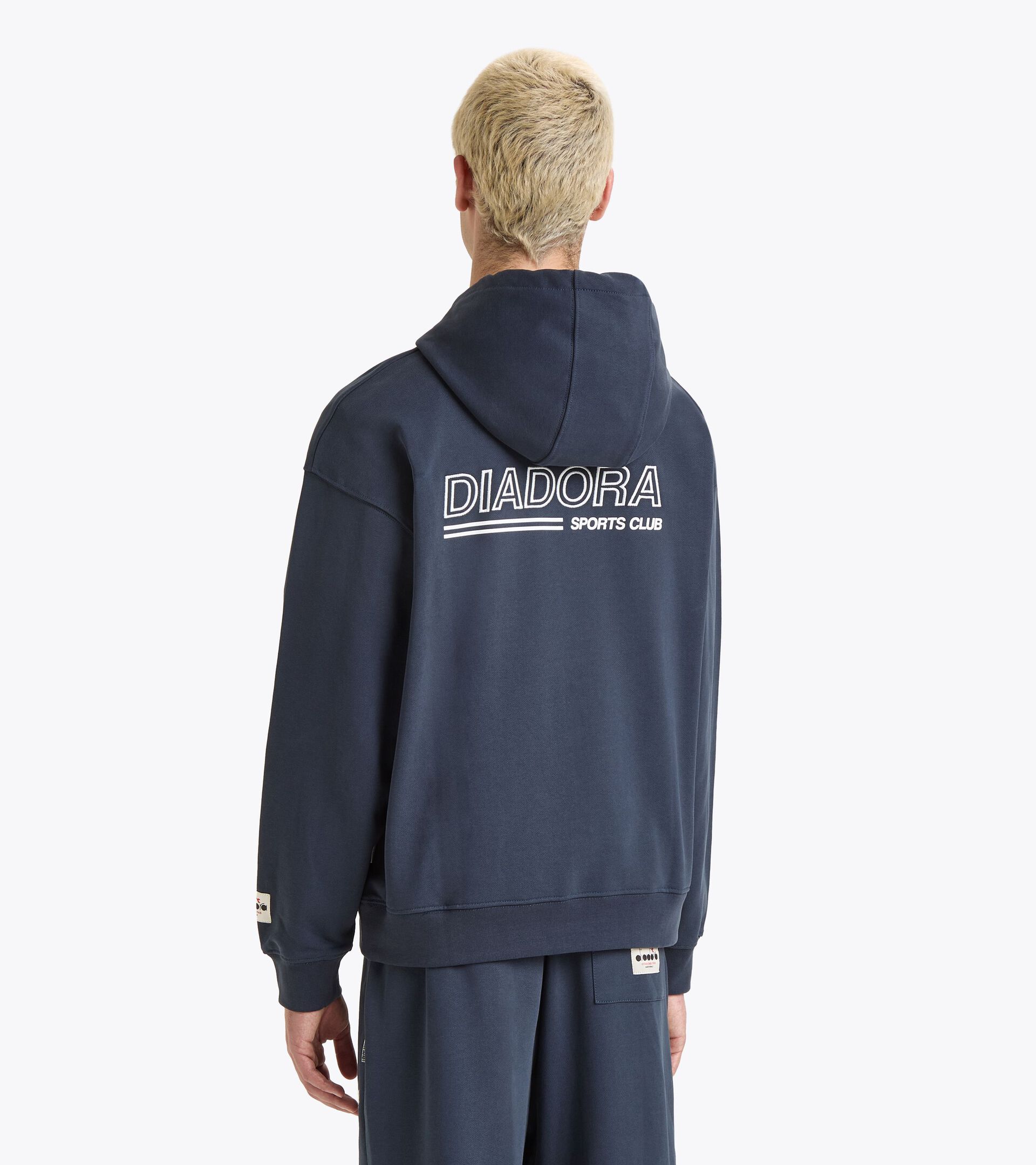 Legacy hoodie with a comfort fit - Made in Italy - Gender Neutral
 HOODIE LEGACY BLUE DENIM - Diadora