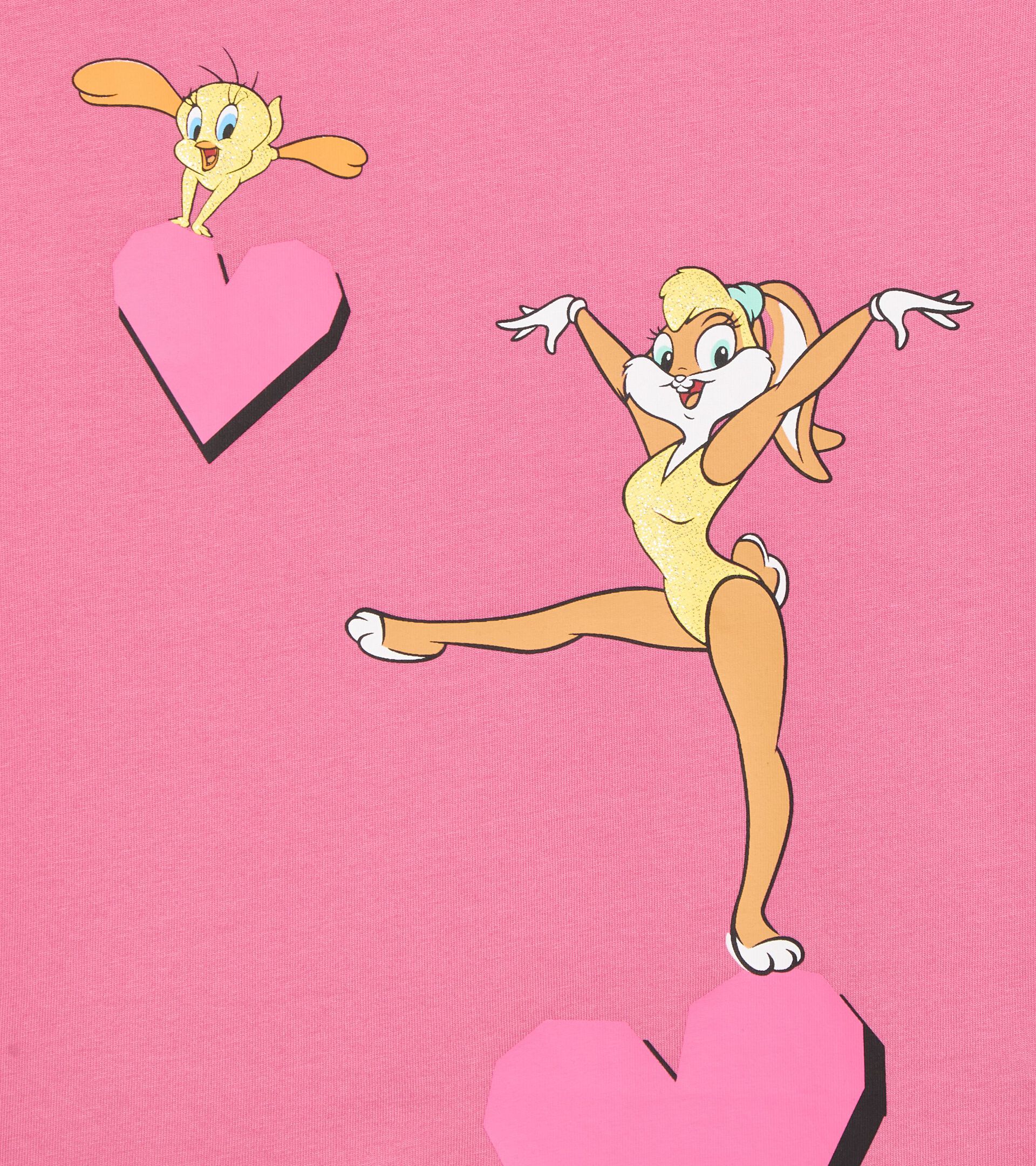 T-Shirt mit kurzem Arm Looney Tunes - Mädchen JG.T-SHIRT SS TEAM LT SCHLOSS ROSE - Diadora