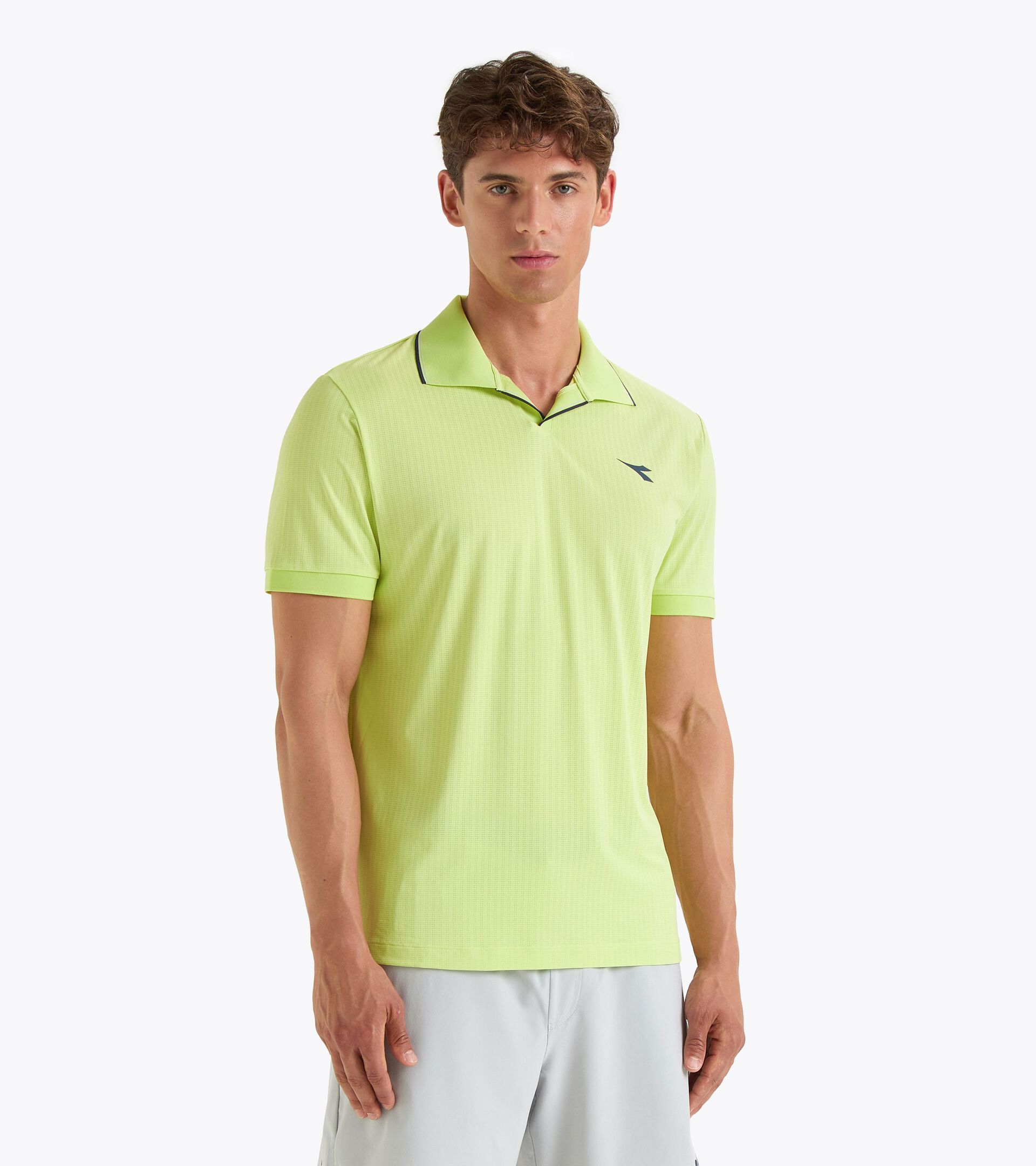 Tennis polo shirt - Competition - Men’s
 SS POLO ICON SHADOW LIME - Diadora