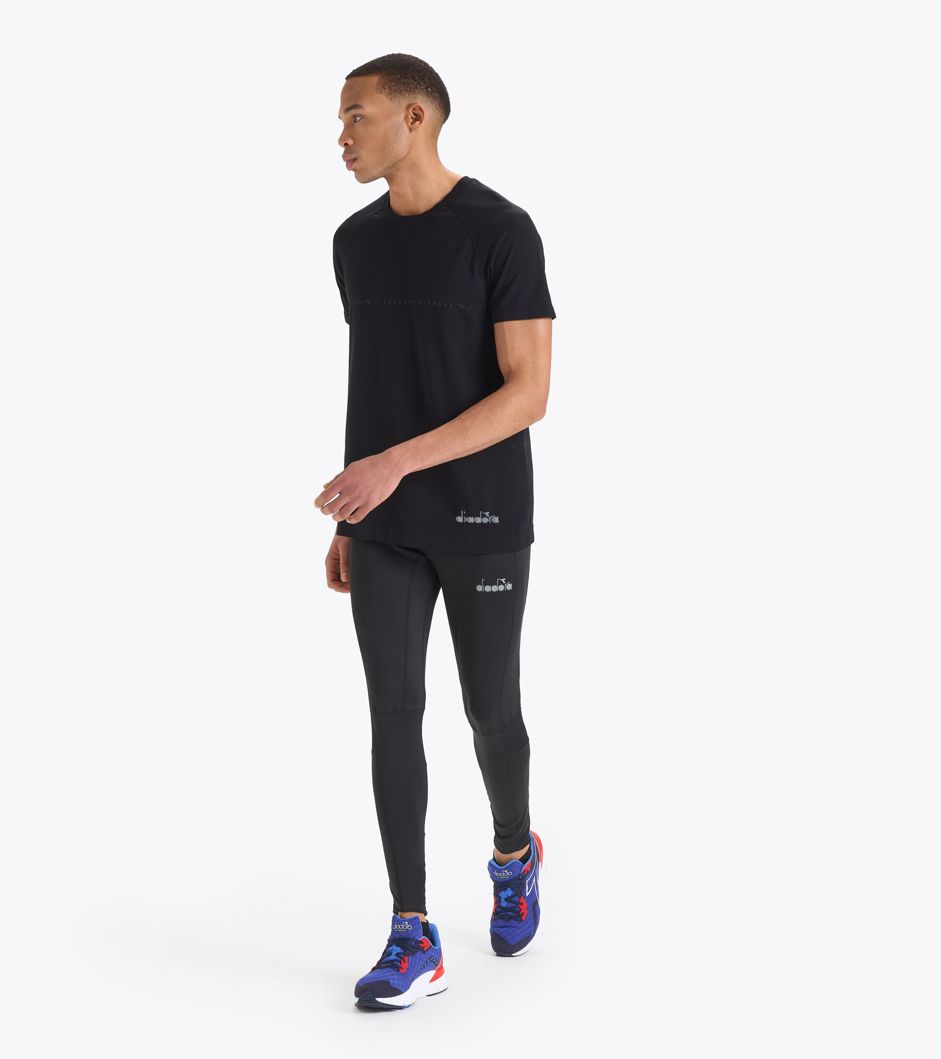 Men's Basic Running Tights - Black