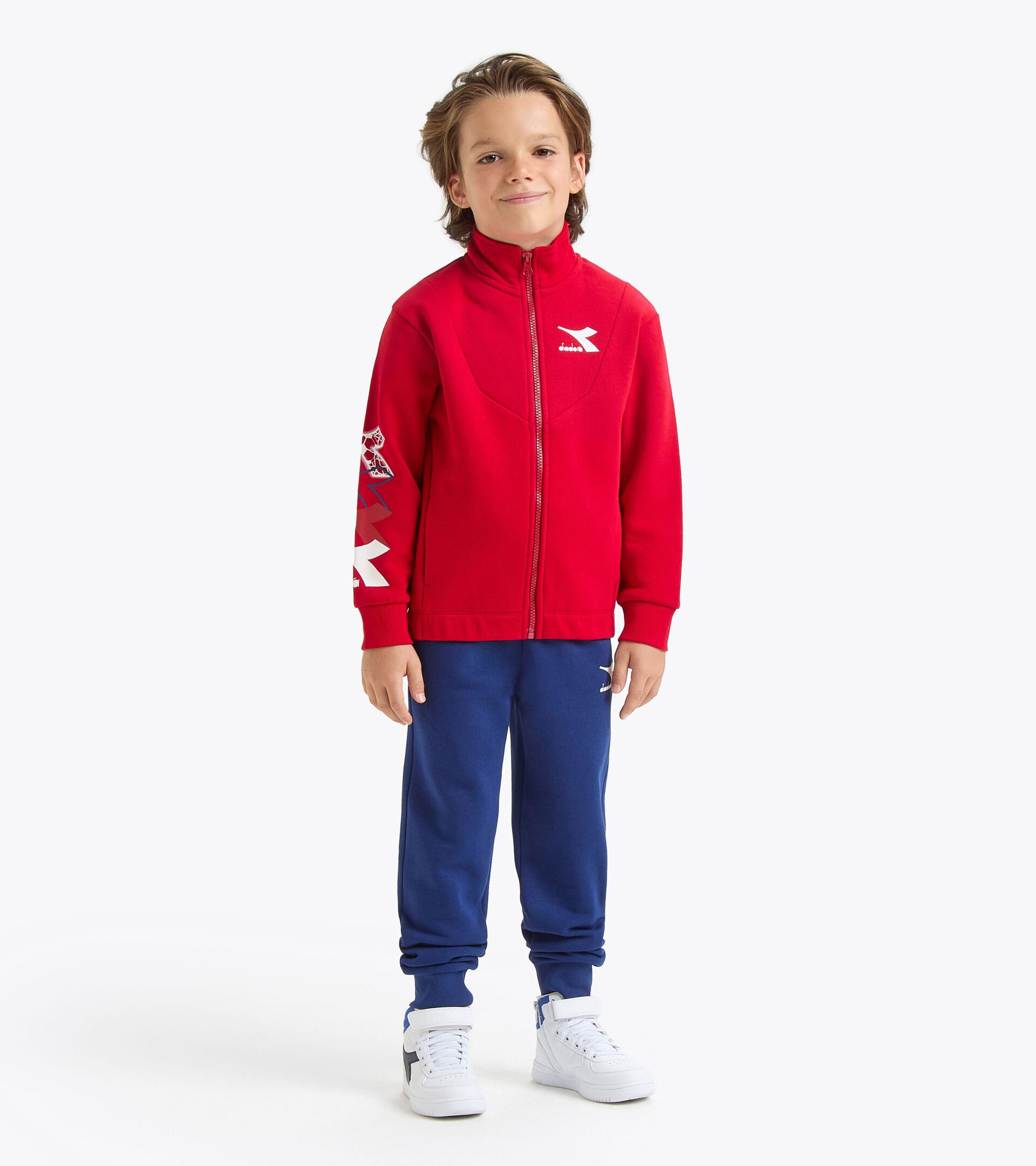 Tracksuit - Boy
 JB. TRACKSUIT FZ LOGO RED SALSA - Diadora