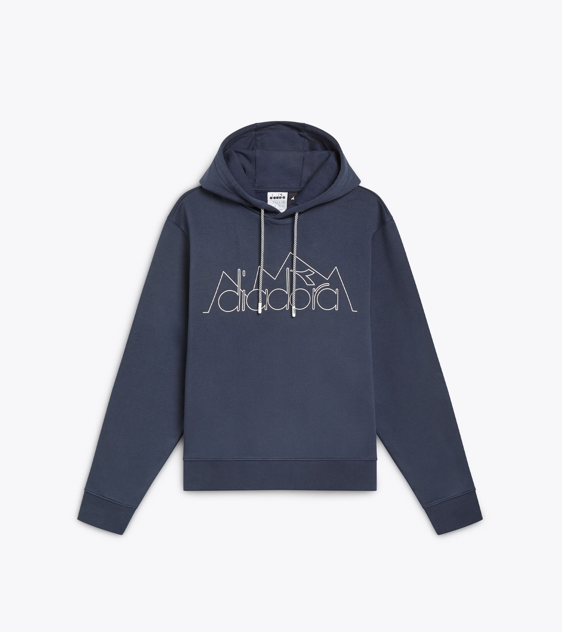 Sweat-shirt de sport à capuche - Genre neutre HOODIE ROUTE BLEU NUITS - Diadora