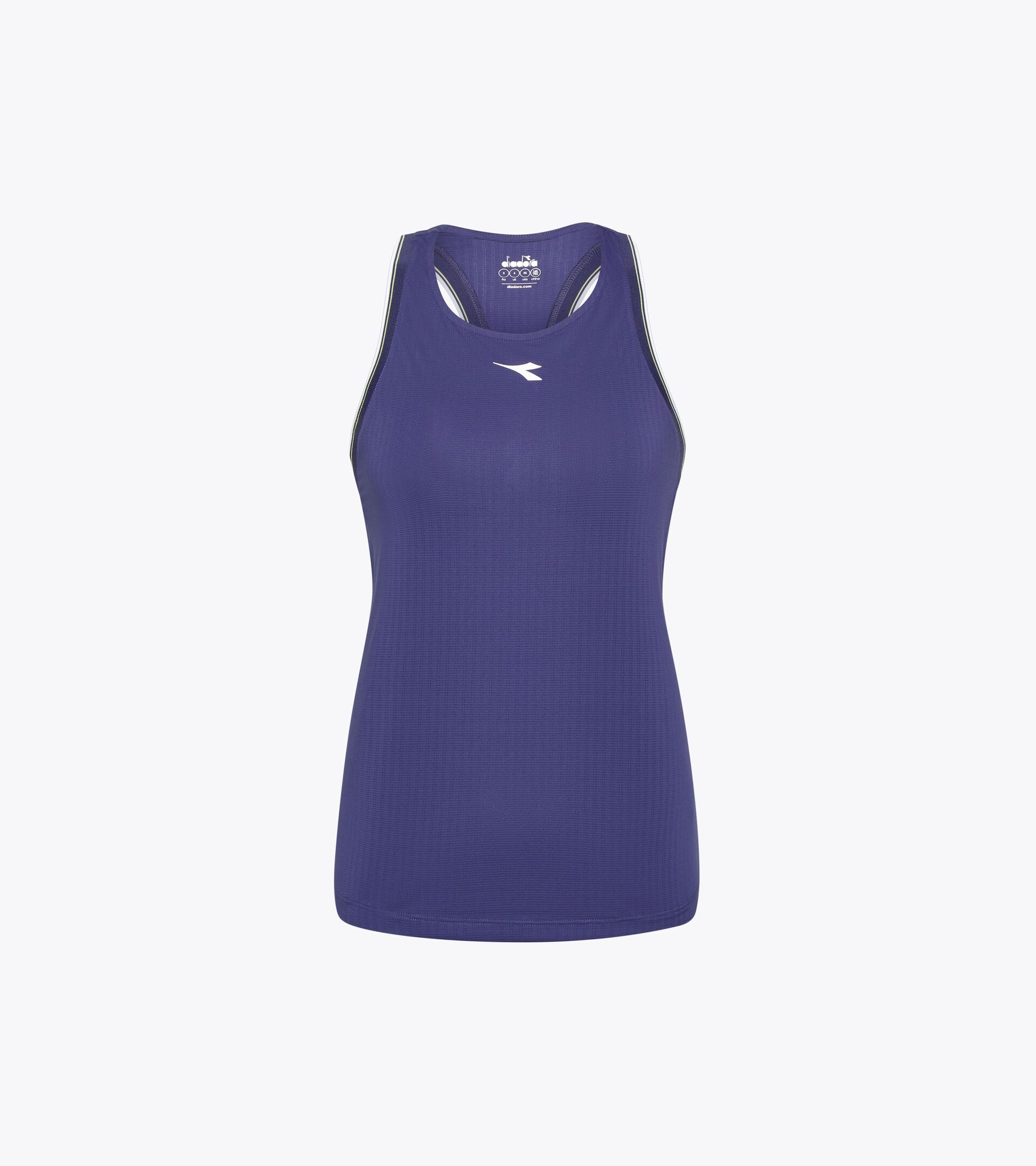 Tennis-Tanktop mit Ringerrücken - Wettkampf - Damen L. TANK ICON SUEDLICH AURA BLAU - Diadora