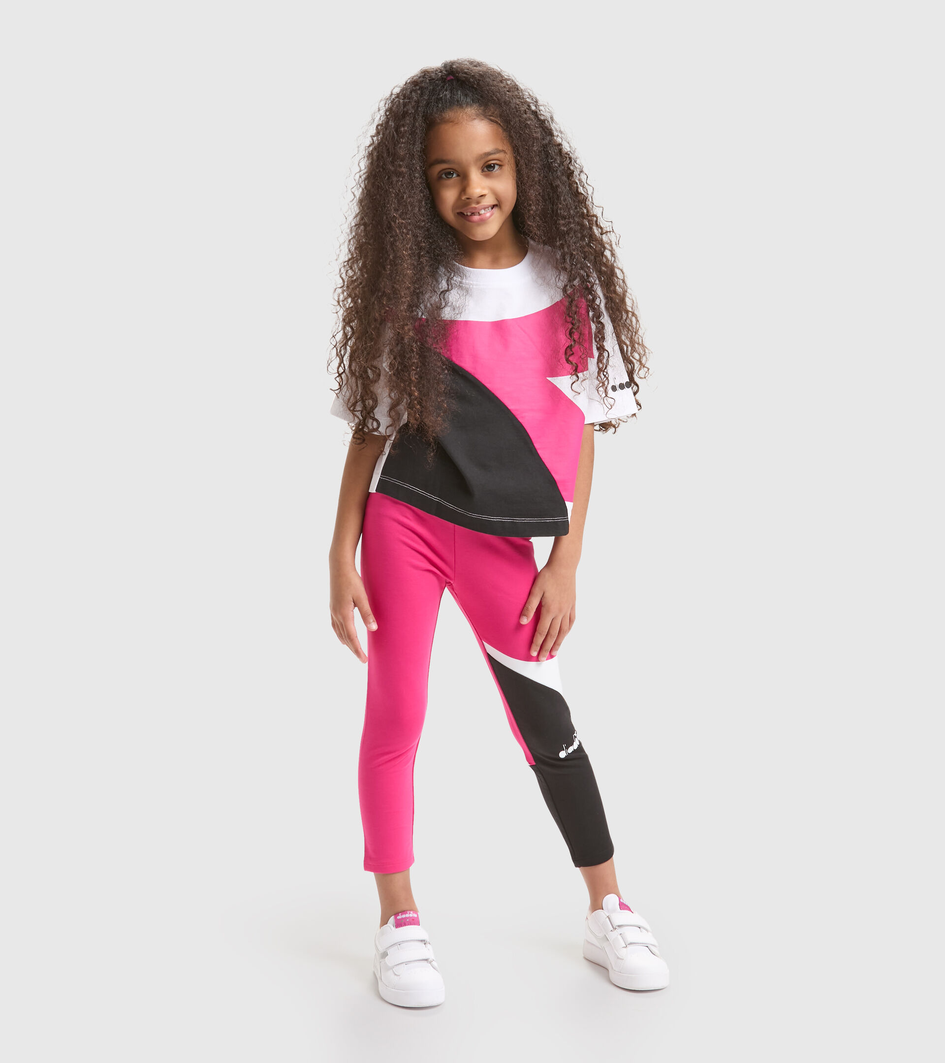 JG.LEGGINGS POWER LOGO Stretch cotton terrycloth sports leggings - Girls -  Diadora Online Store IN