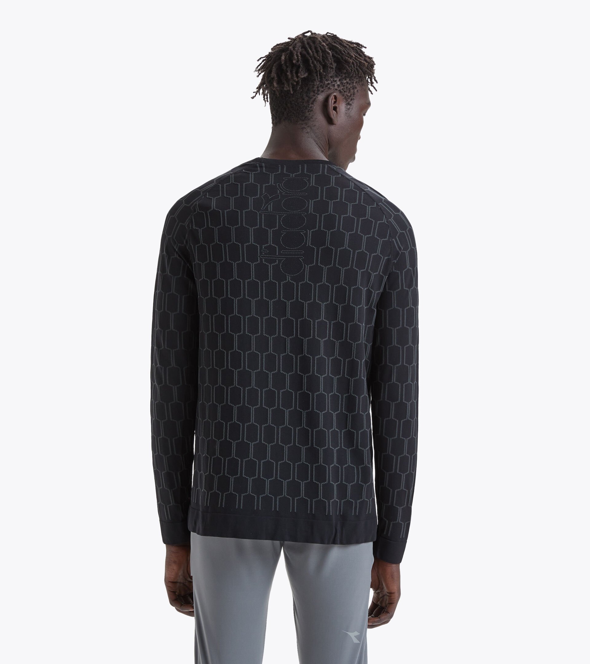 LOUIS VUITTON Damier pattern short sleeve T-shirt black size S from japan