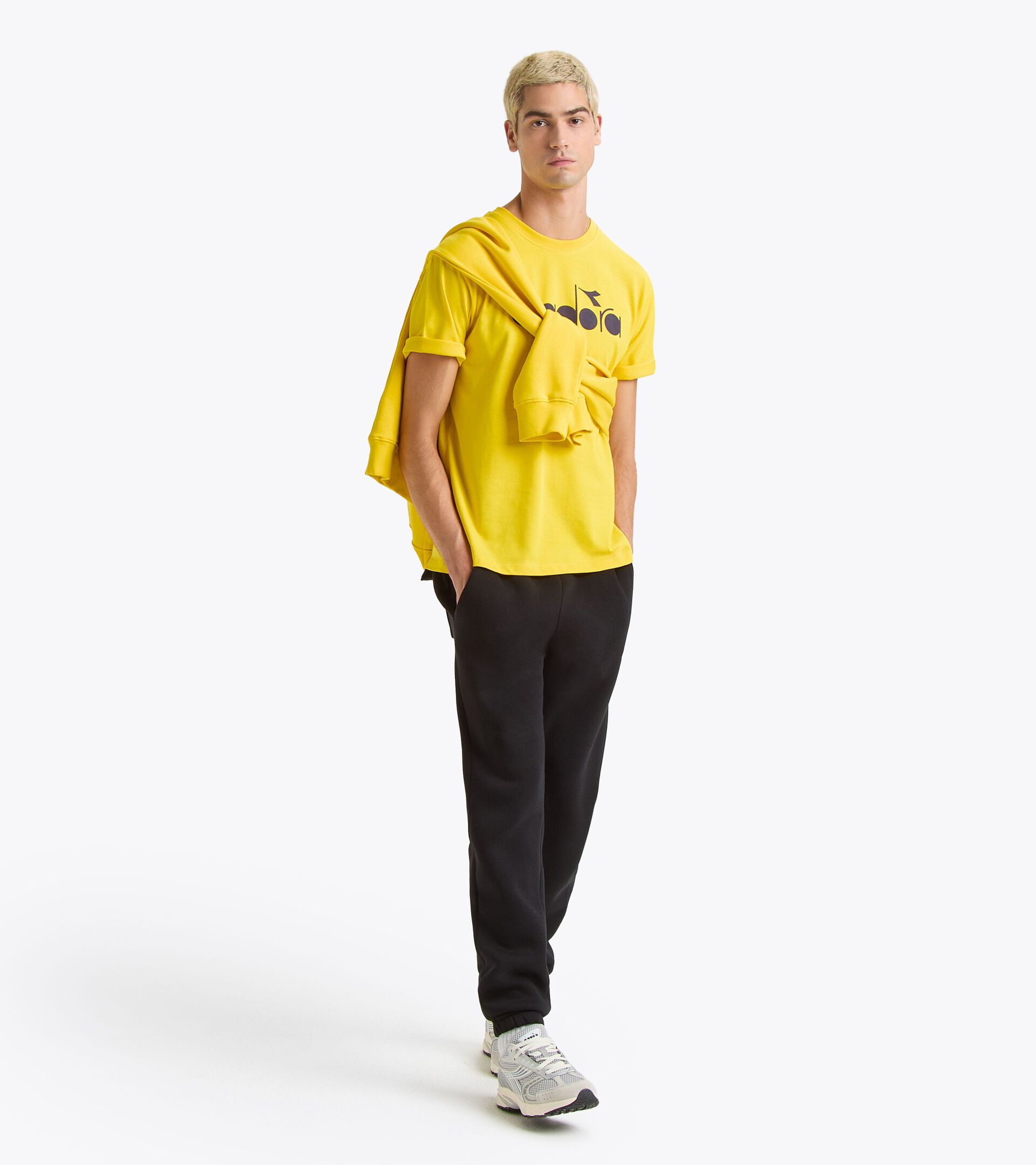 T-shirt a maniche corte sportiva - Gender Neutral T-SHIRT SS ROUTE GIALLO ALTA VISIBILITA - Diadora