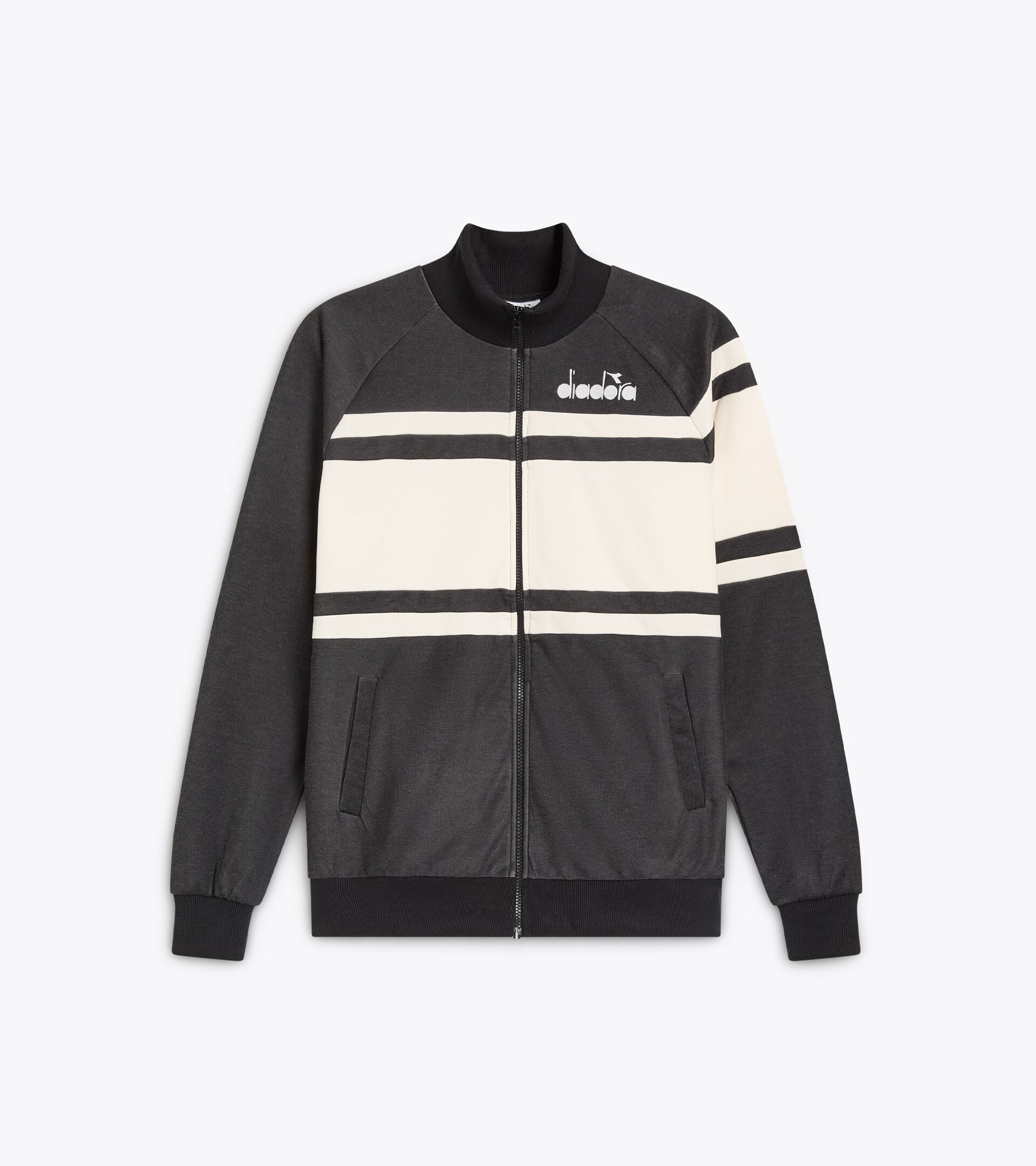 Sportjacke im Regular Fit - Genderneutral JACKET 80S SCHWARZ - Diadora