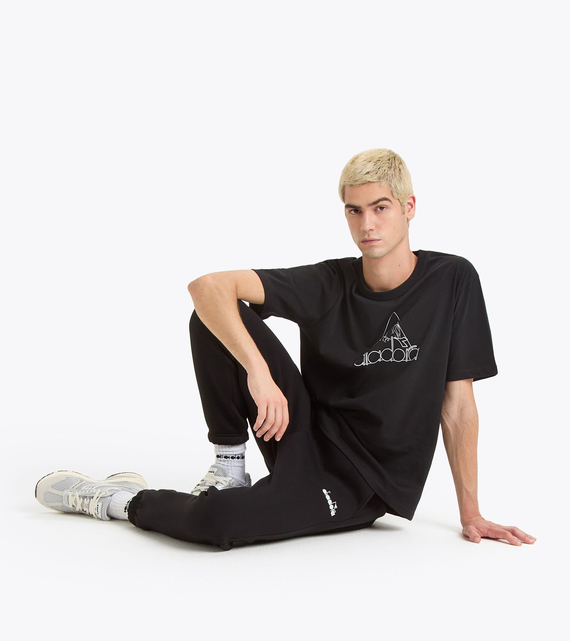 Sweatpants - Gender Neutral PANTS ROUTE BLACK - Diadora