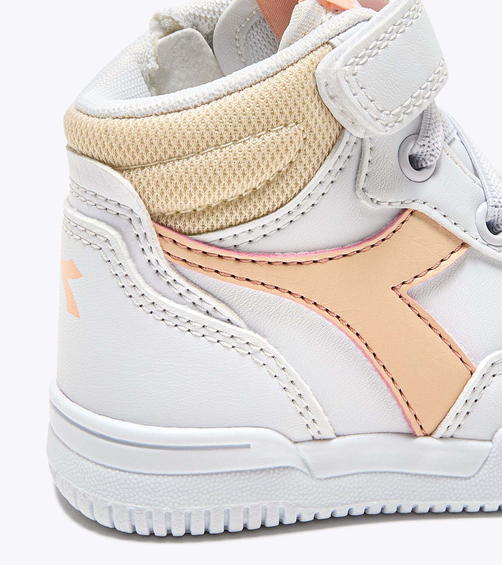 Sports shoes - Toddlers 1-4 years RAPTOR MID TD WHITE/PEACH PARFAIT - Diadora