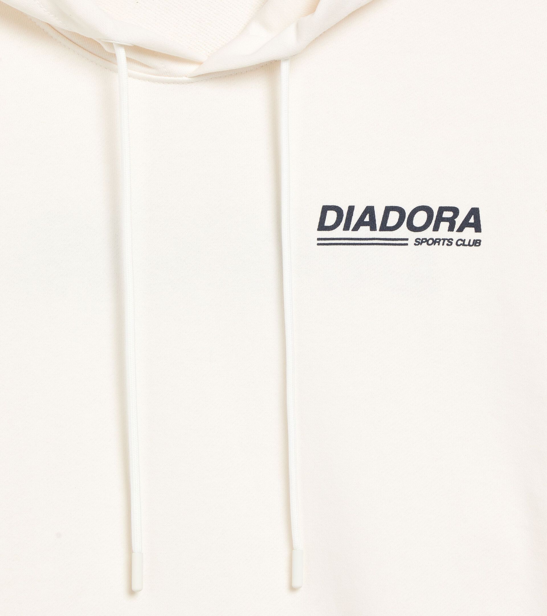 Legacy hoodie with a comfort fit - Made in Italy - Gender Neutral
 HOODIE LEGACY WHITE ALYSSUM - Diadora