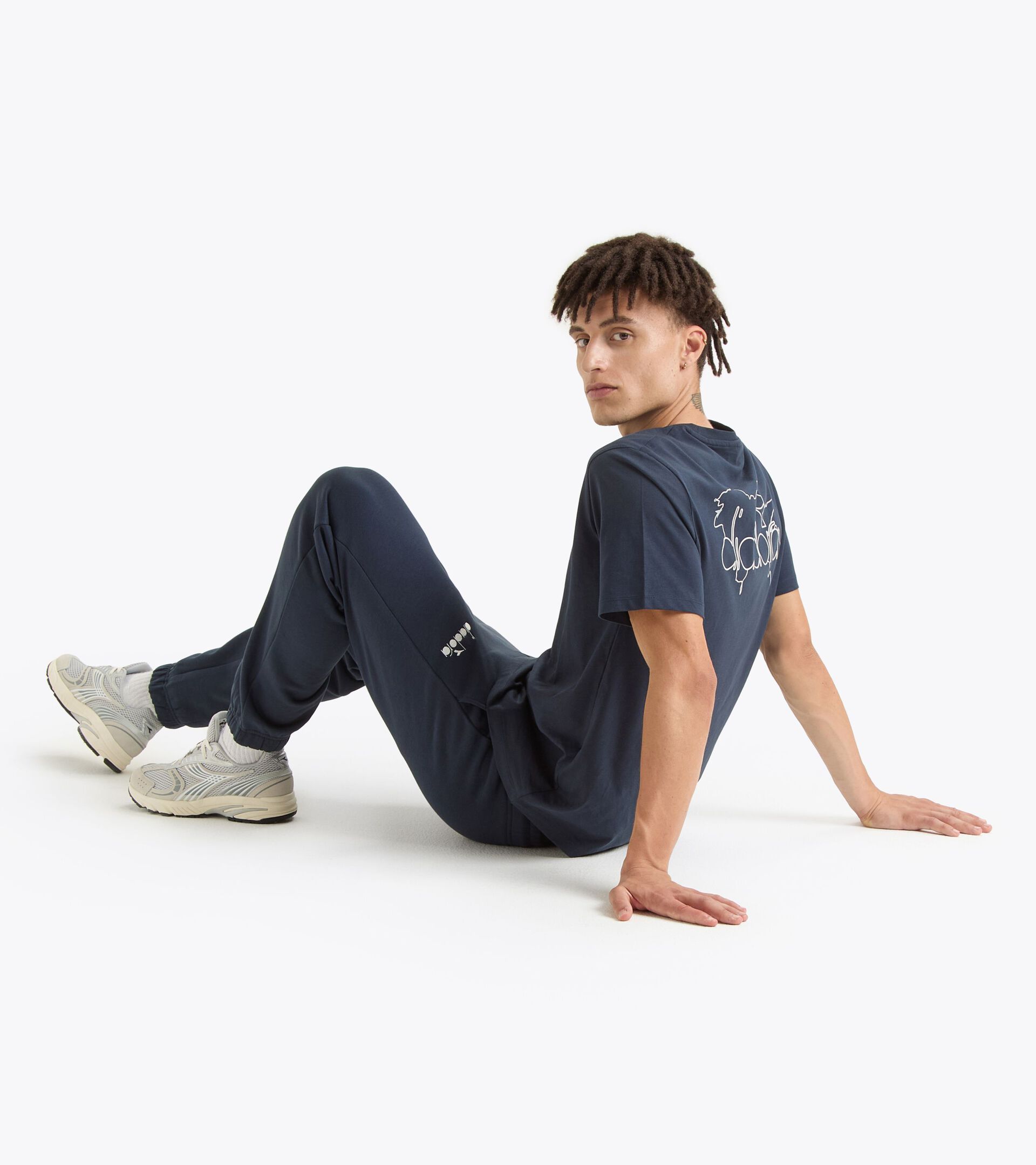 Sweatpants - Gender Neutral PANTS ROUTE BLUE DENIM - Diadora