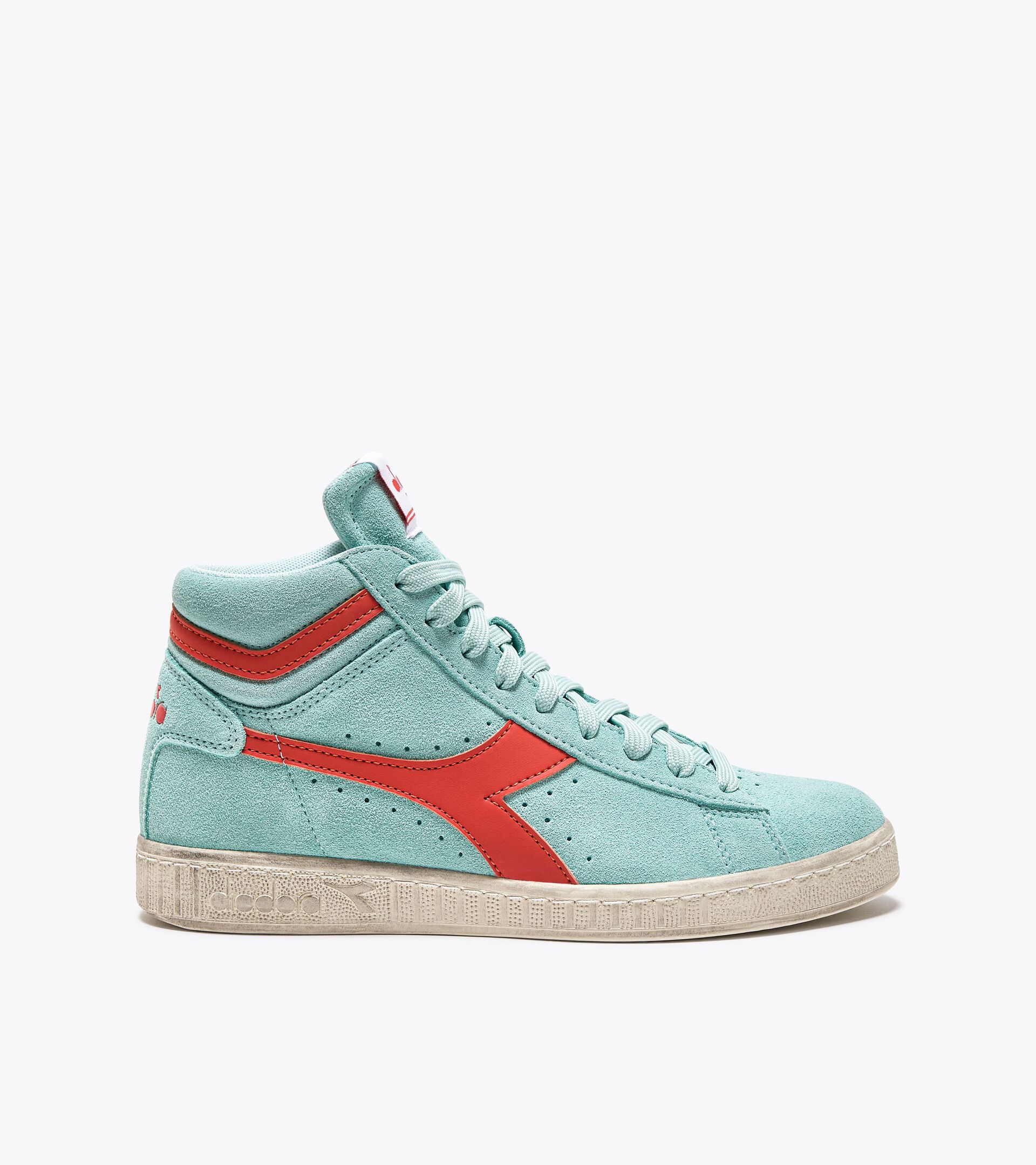 Sneaker sportiva - Gender Neutral GAME L HIGH SUEDE WAXED AZZURRO ICY - Diadora