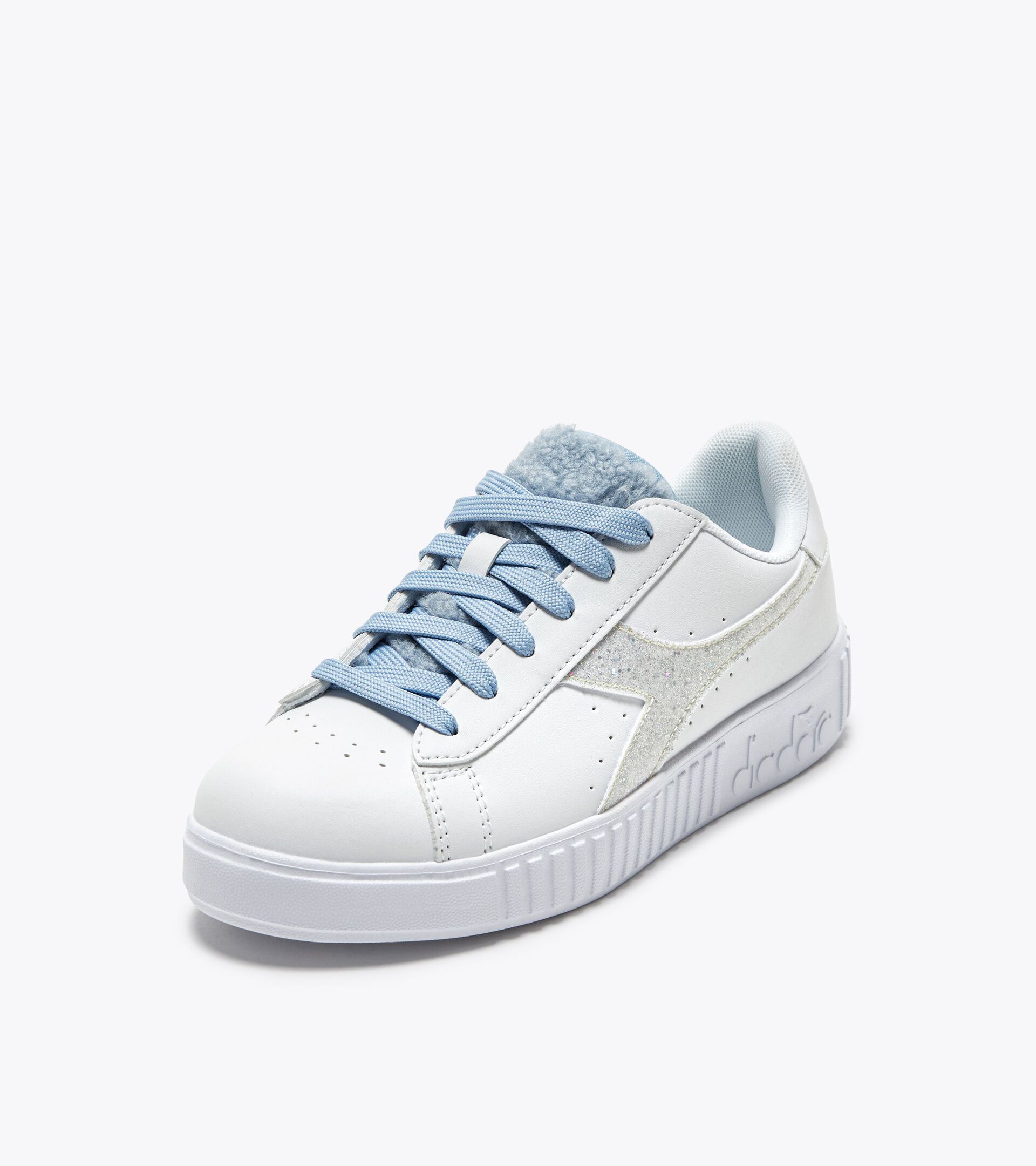 Sportschuh - Mädchen - 8-16 Jahre
 GAME STEP P GS FLUFFY WHITE/BLUE CASHMERE - Diadora