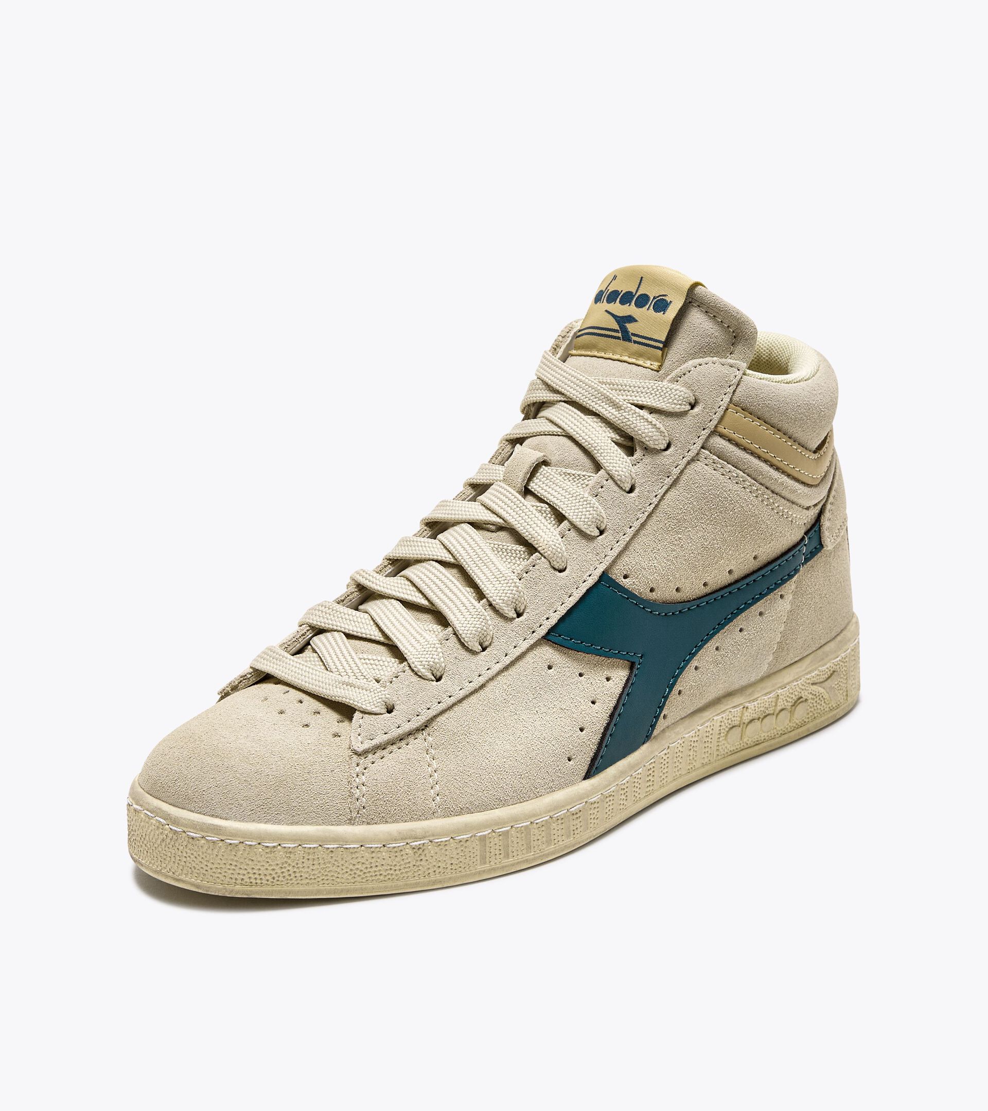 Chaussures de sportswear - Gender neutral GAME L HIGH SUEDE WAXED CREME NUAGE - Diadora