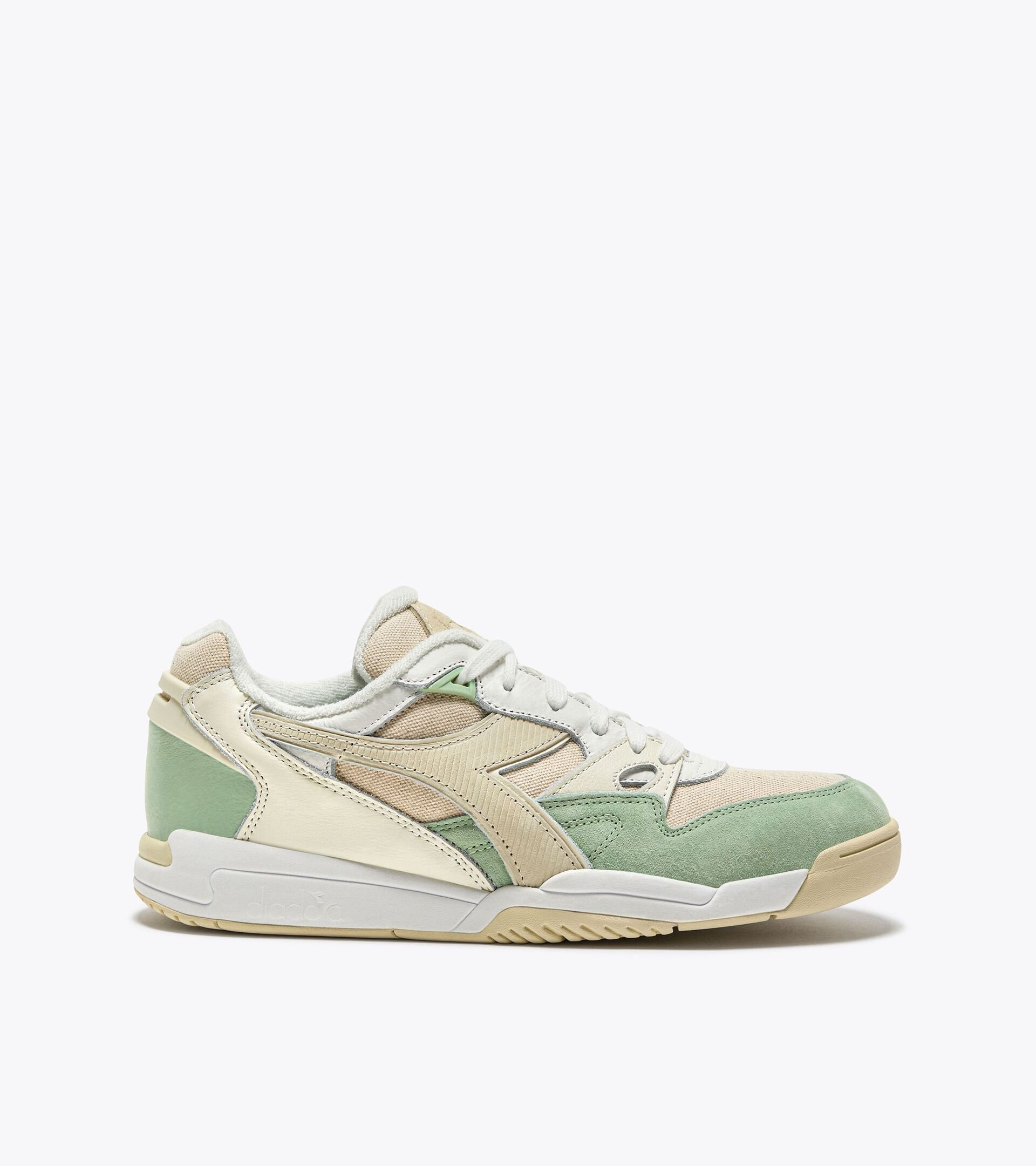 Sports shoe - Solebox x Diadora - Gender neutral REBOUND ACE LEGENDS ON THE GRASS PAPYRUS WHITE - Diadora