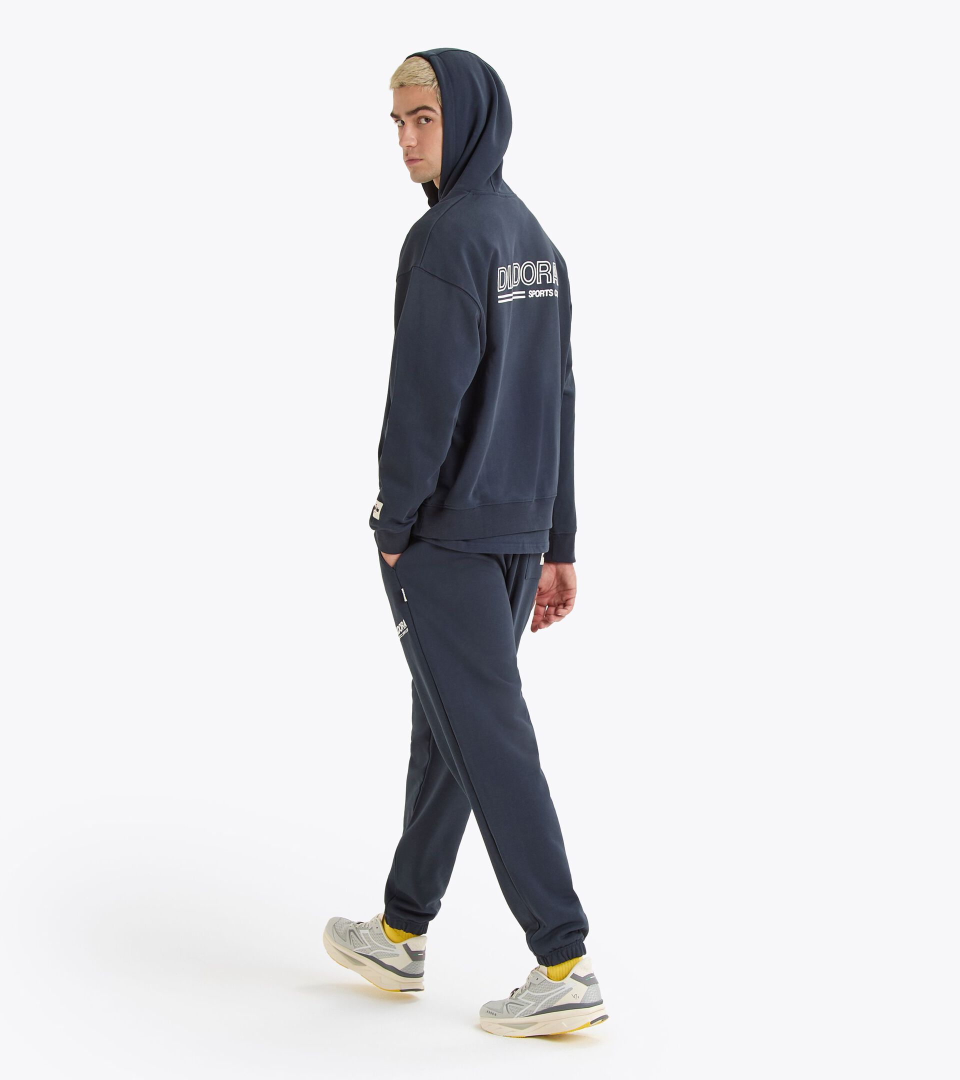 Legacy hoodie with a comfort fit - Made in Italy - Gender Neutral
 HOODIE LEGACY BLUE DENIM - Diadora