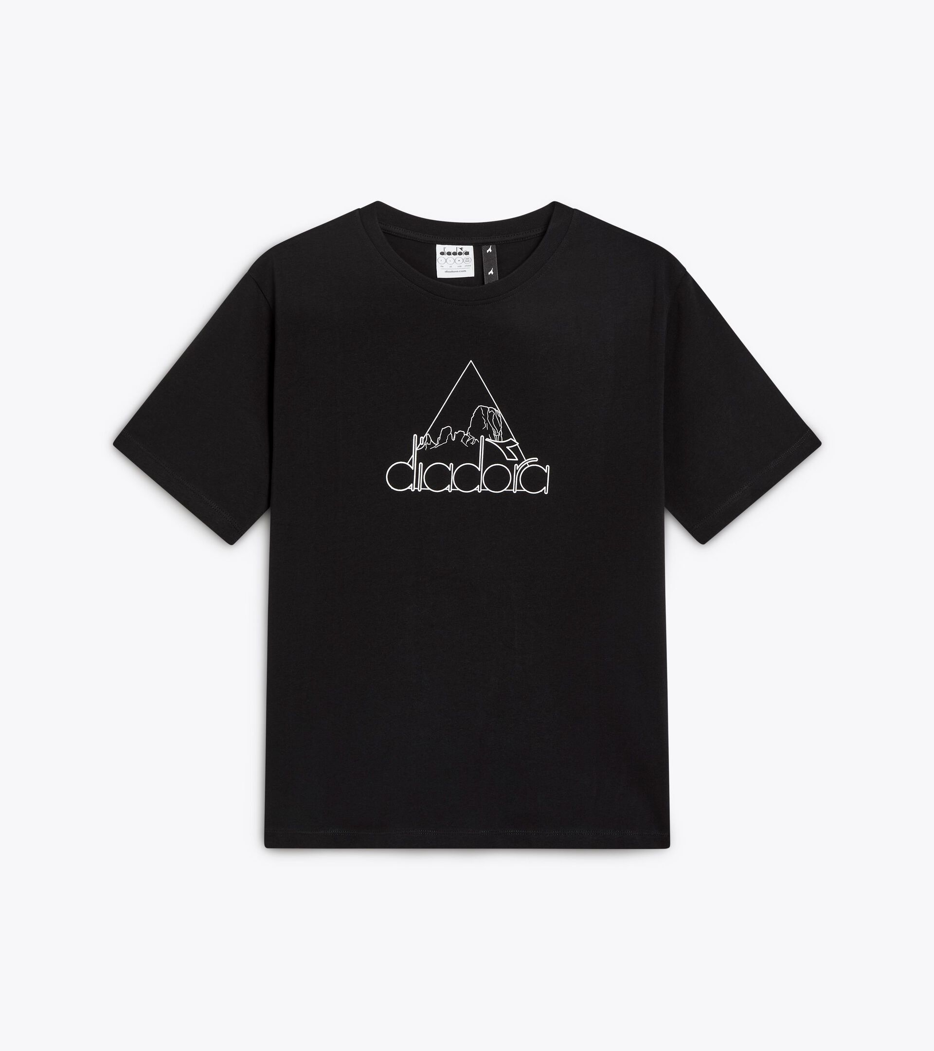 Sporty t-shirt - Gender Neutral T-SHIRT SS ROUTE BLACK - Diadora