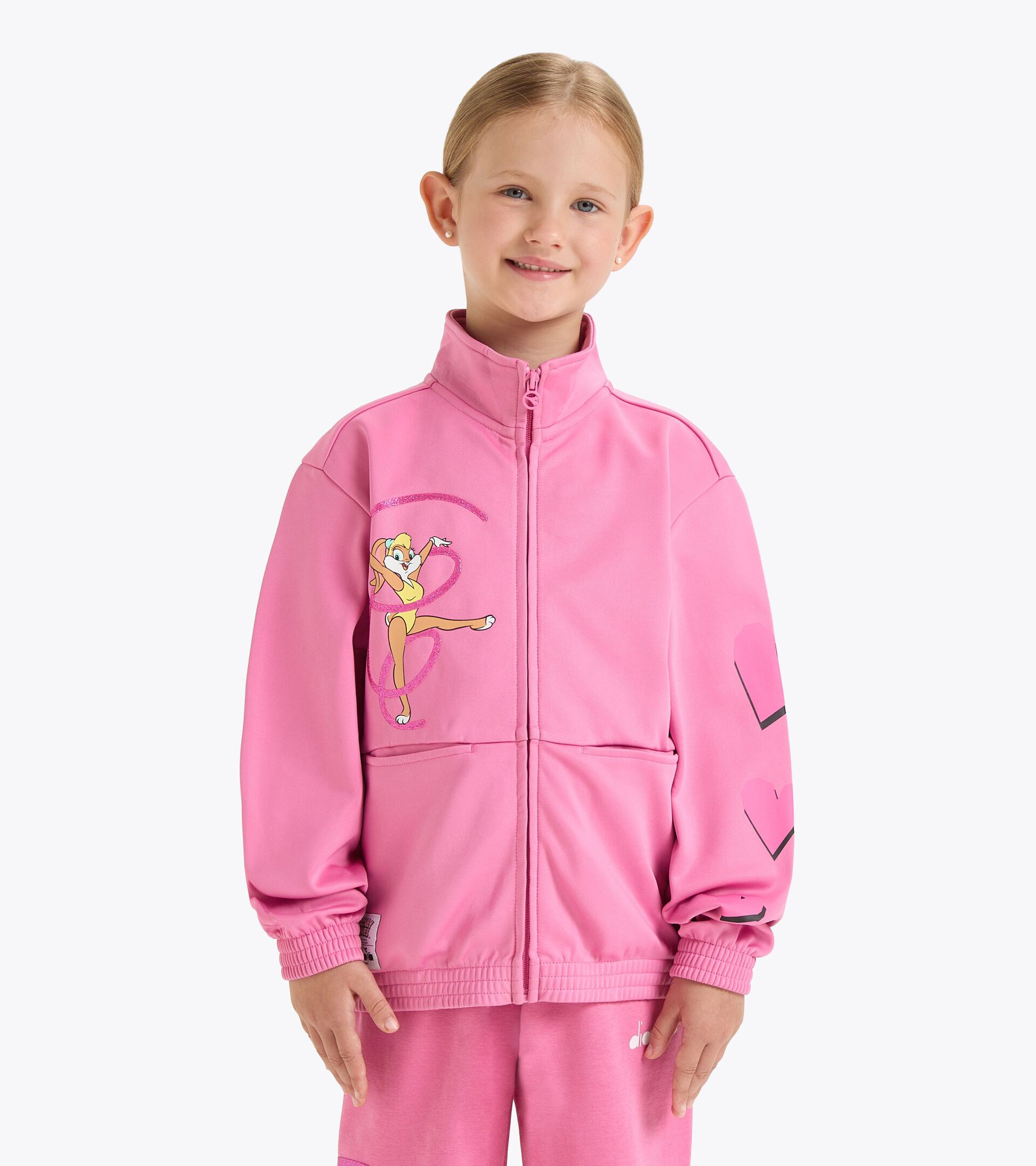 Looney Tunes track jacket - Gender Neutral - Kids 
 JU.TRACK JACKET TEAM LT CHATEAU PINK - Diadora