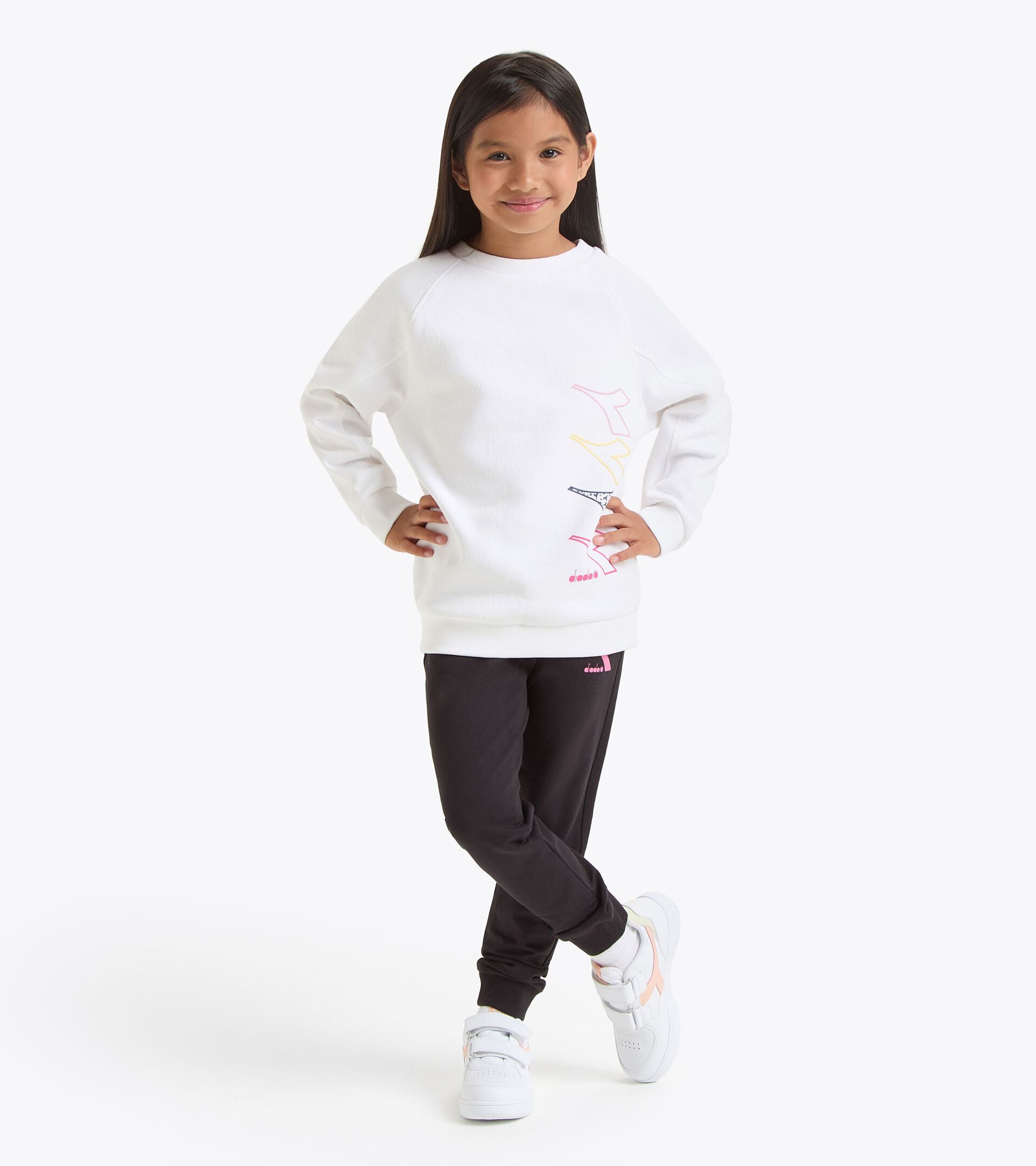 Conjunto de chándal - Niña/Adolescente
 JG. TRACKSUIT LOGO BLANCO VIVO - Diadora