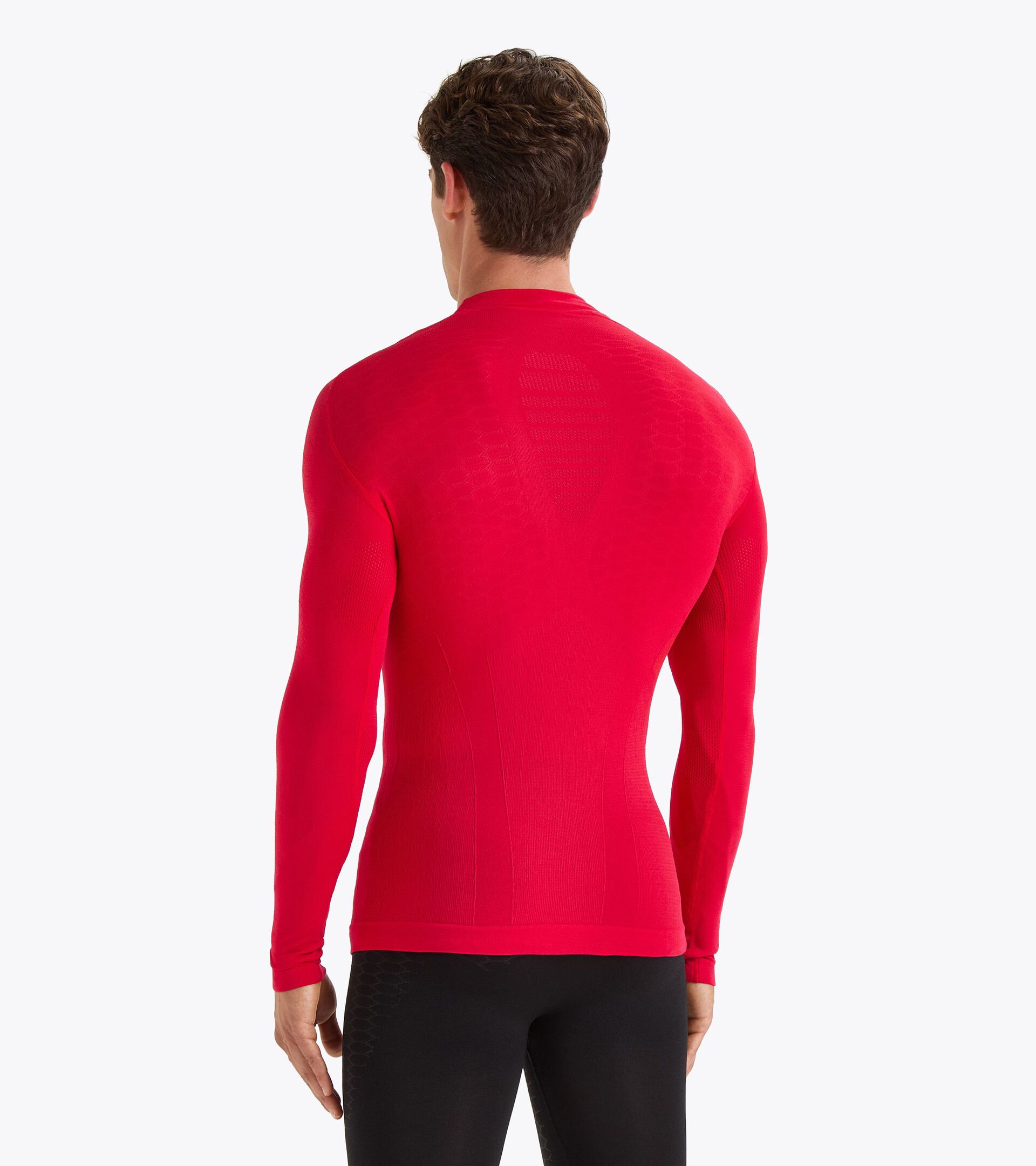 T-shirt d'entraînement - Homme LS TURTLE NECK ACT ROUGE TOREADOR - Diadora