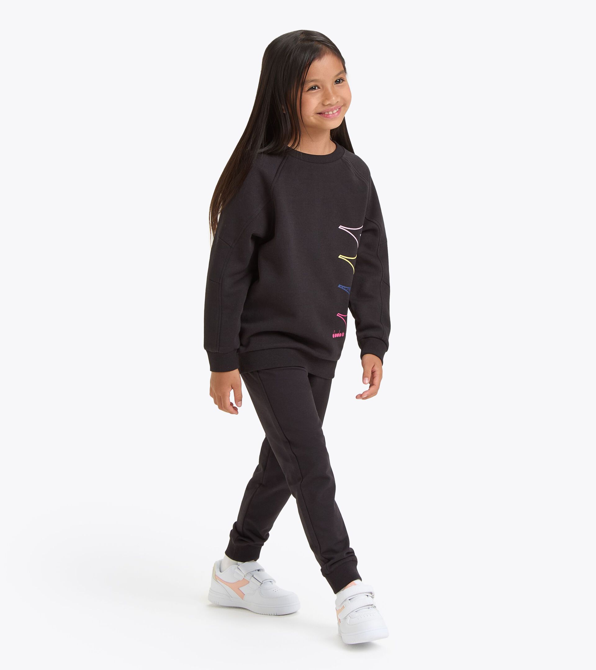 Conjunto de chándal - Niña/Adolescente
 JG. TRACKSUIT LOGO NEGRO - Diadora