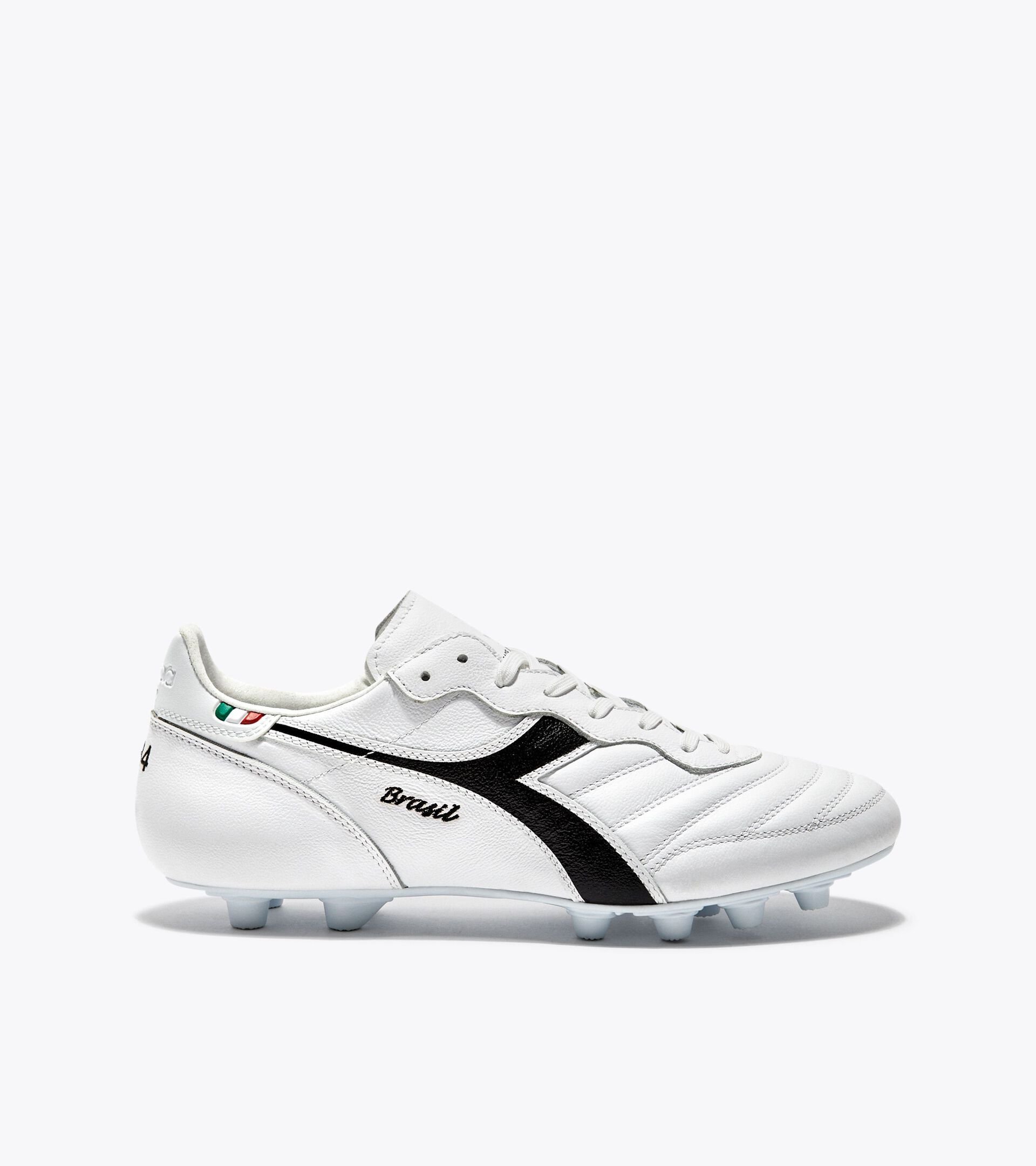 Made In Italy calcio boots for firm grounds - Gender Neutral BRASIL ITA OG LT+ MDPU WHITE/BLACK - Diadora