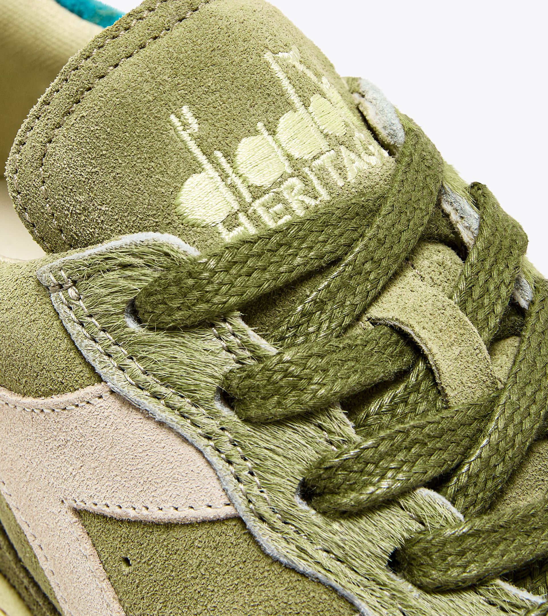 Sneaker Heritage in pelle - Donna MI BASKET LOW ALASKA WN SAGE GREEN - Diadora