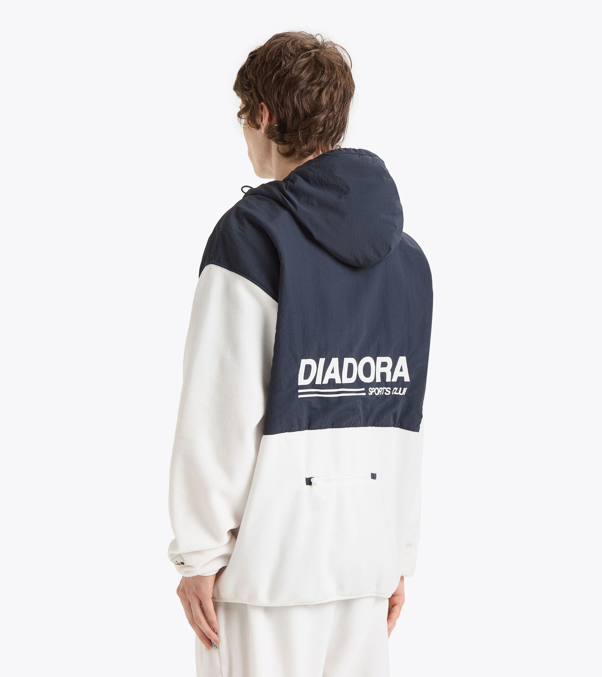 Legacy Sweatshirt mit Kapuze - Made in Italy - Genderneutral
 HOODIE SHERPA LEGACY NACHTSBLAU - Diadora