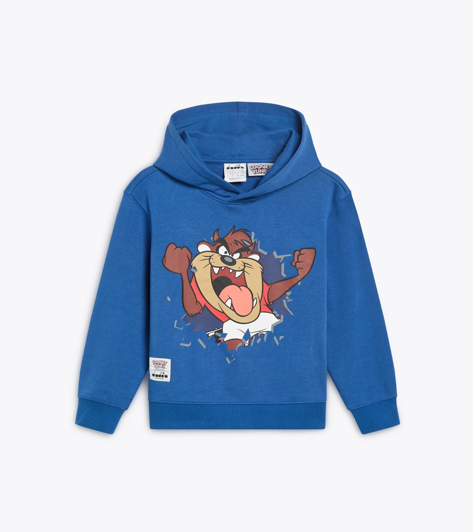 Sweatshirt mit Kapuze Looney Tunes - Genderneutral - Mädchen und Jungen JU.HOODIE TEAM LT DELFTERBLAU - Diadora