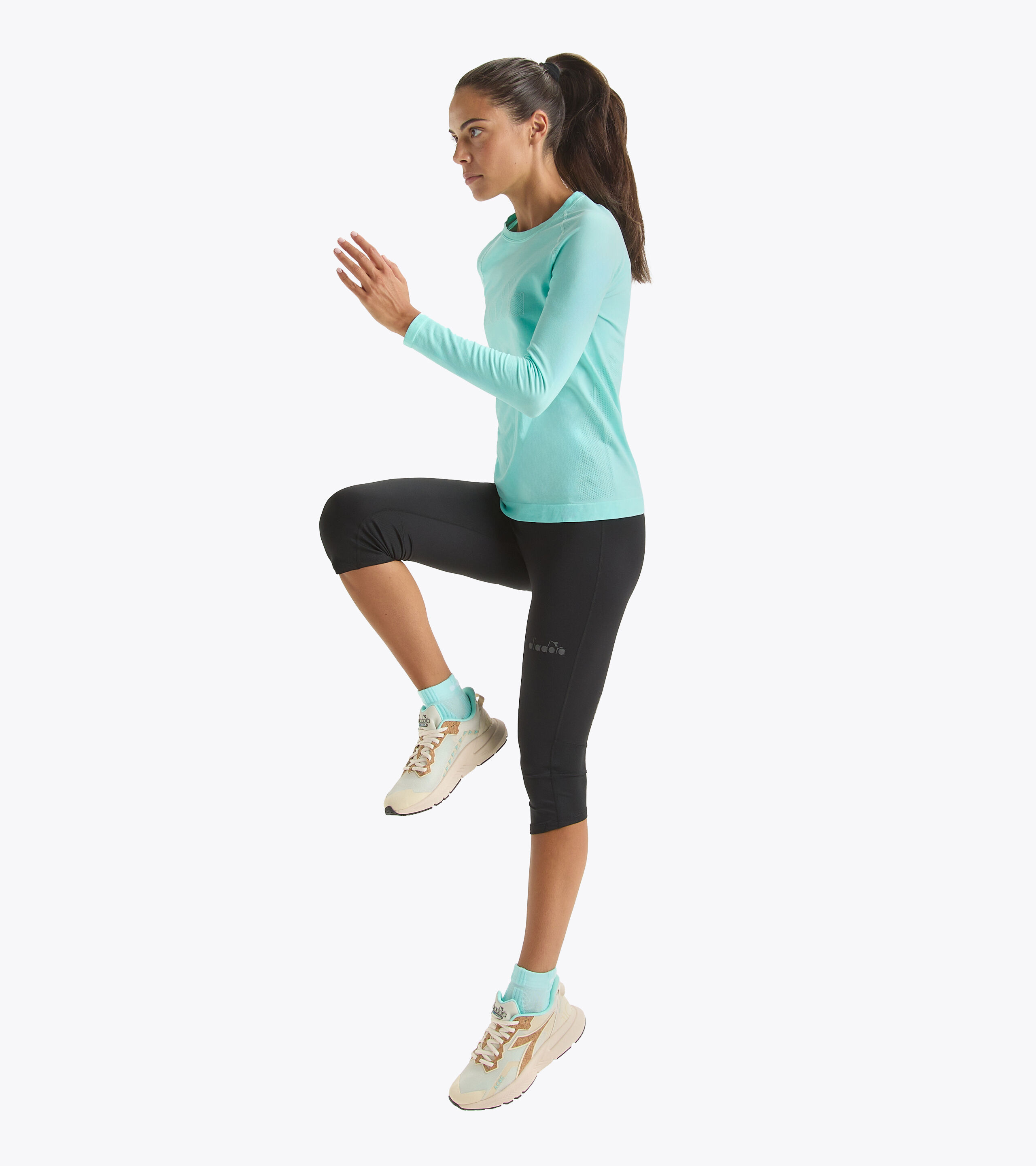 Size L Nike Air Jordan 3/4 Length White Tights Fitting Gym Workout Spandex  Pant | eBay