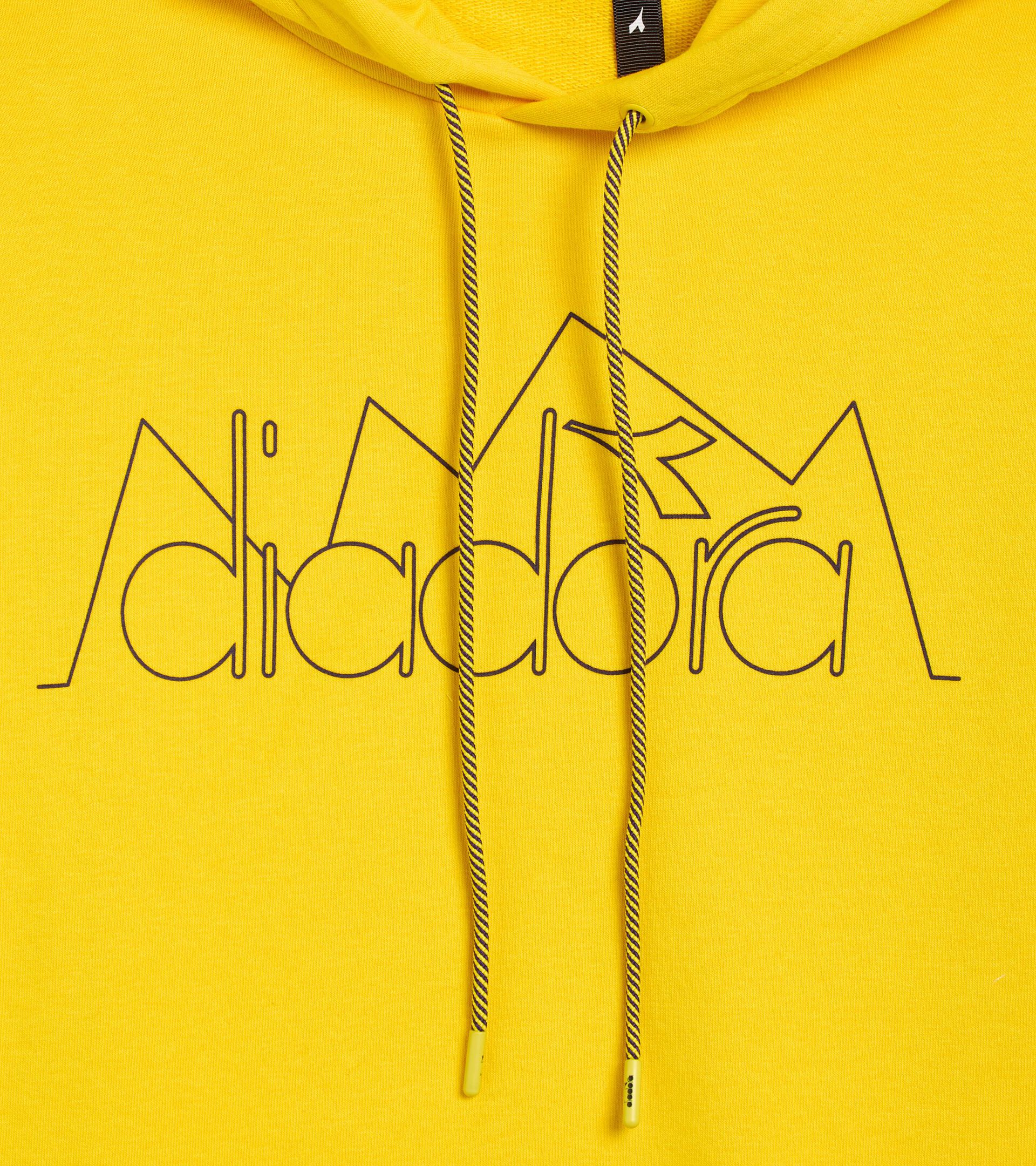 Felpa sportiva con cappuccio - Gender Neutral HOODIE ROUTE GIALLO ALTA VISIBILITA - Diadora