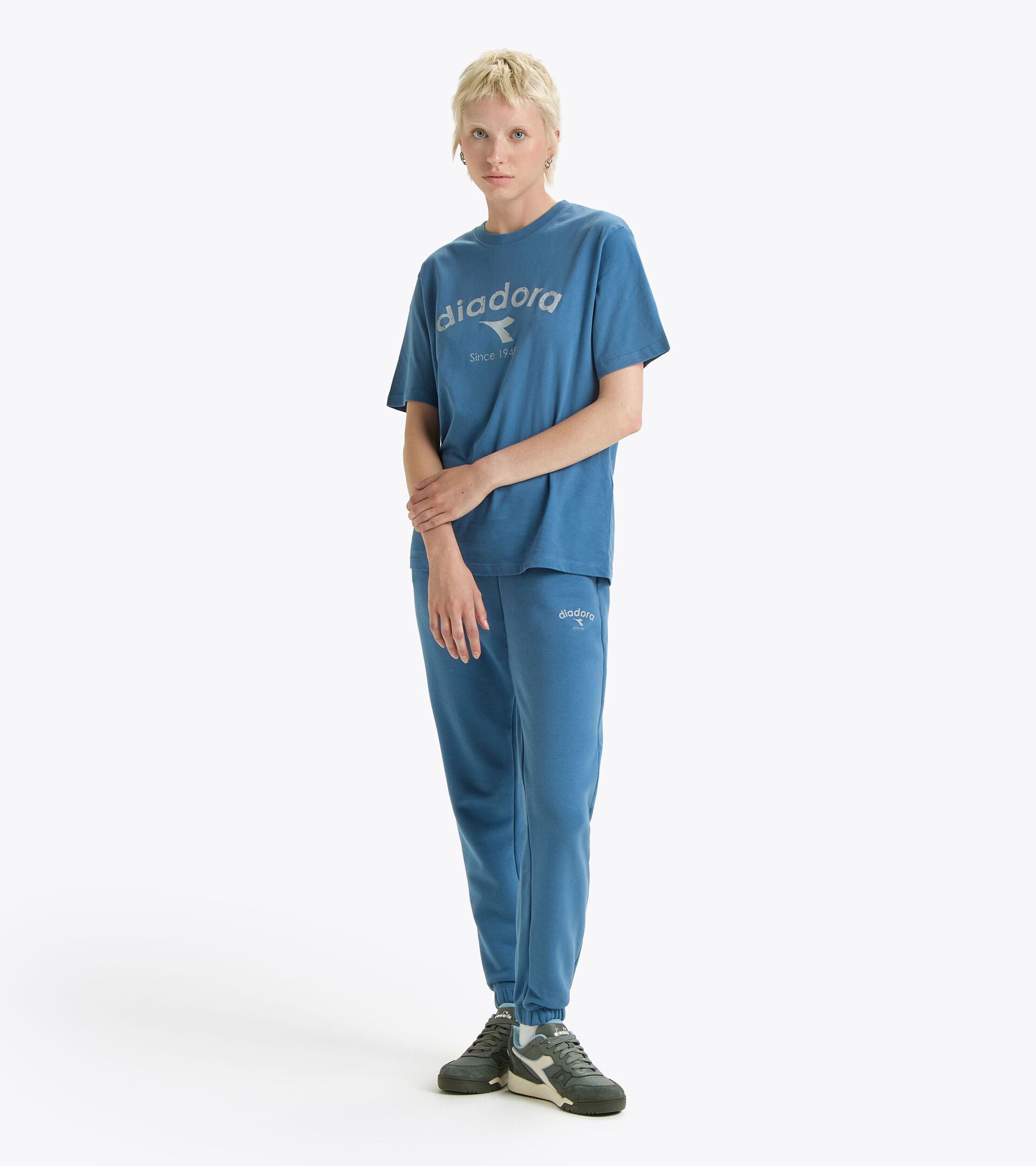 Sweatpants - Gender Neutral PANTS ATHL. LOGO COLONEL BLUE - Diadora