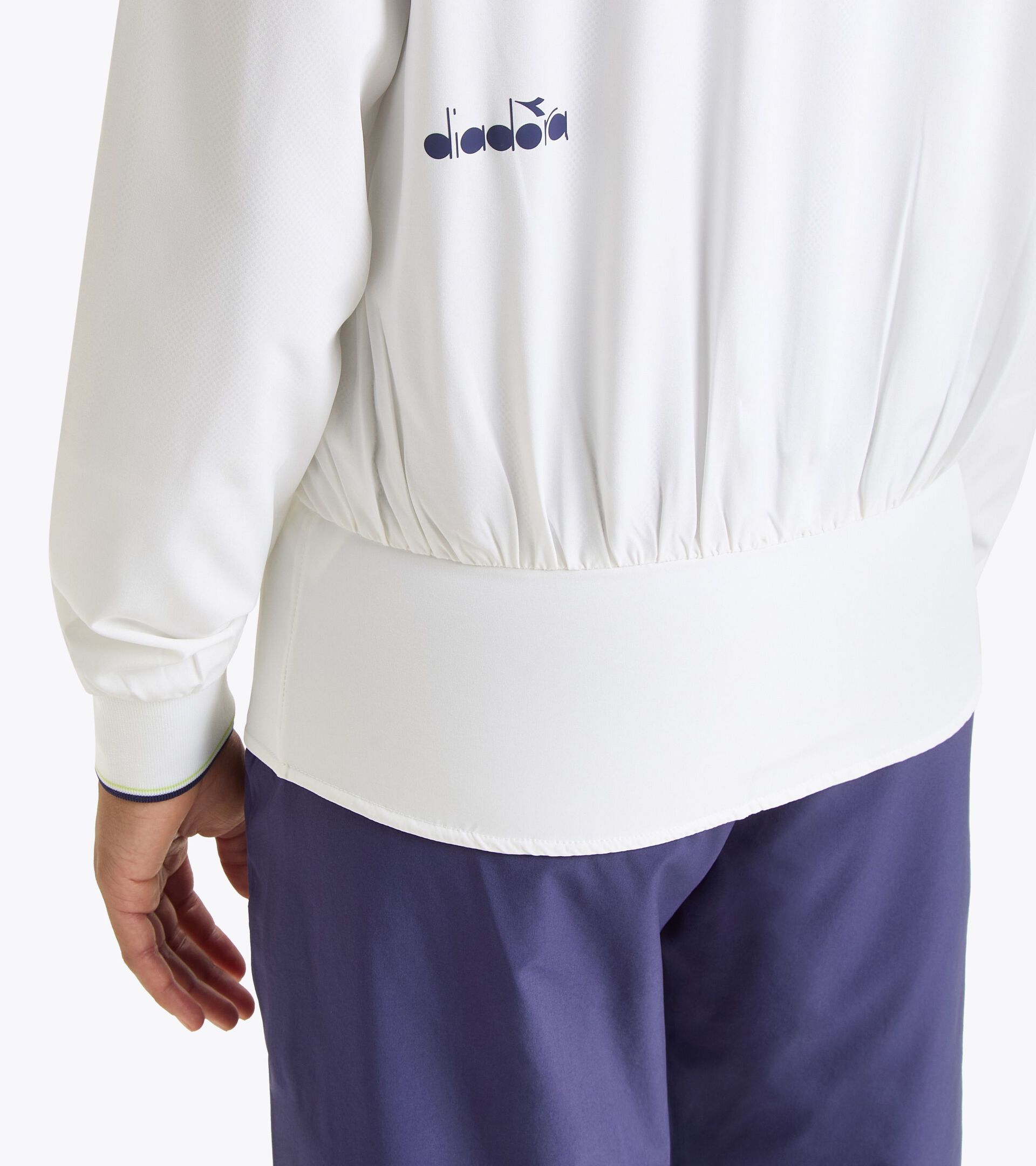 Sports jacket - Tennis - Women’s L. FZ JACKET ICON OPTICAL WHITE - Diadora