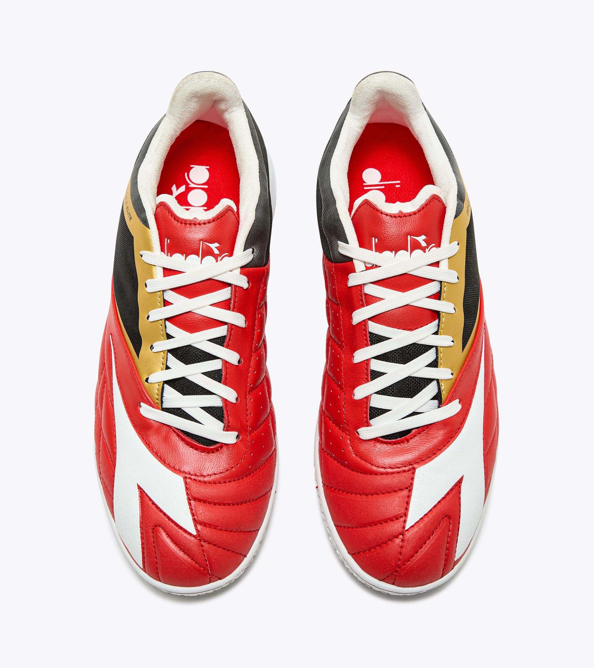 Futsal Shoe - Specific sole for indoor or parquet surfaces - Men BRASIL SALA ELITE ID MILANO RED/WHITE/BLACK - Diadora