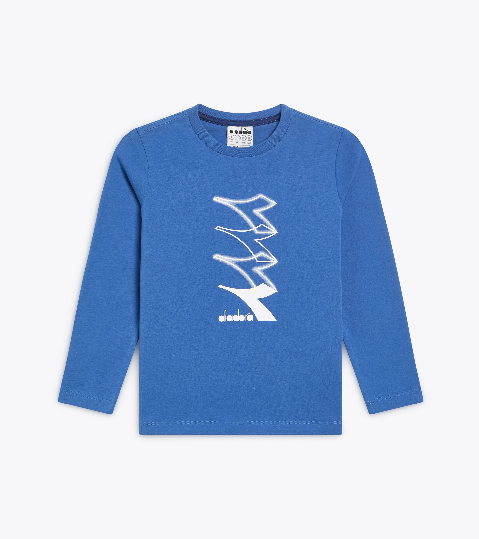 T-Shirt mit langen Ärmeln und Print - Comfort Fit - Kinder
 JB. T-SHIRT LS LOGO DELFTERBLAU - Diadora