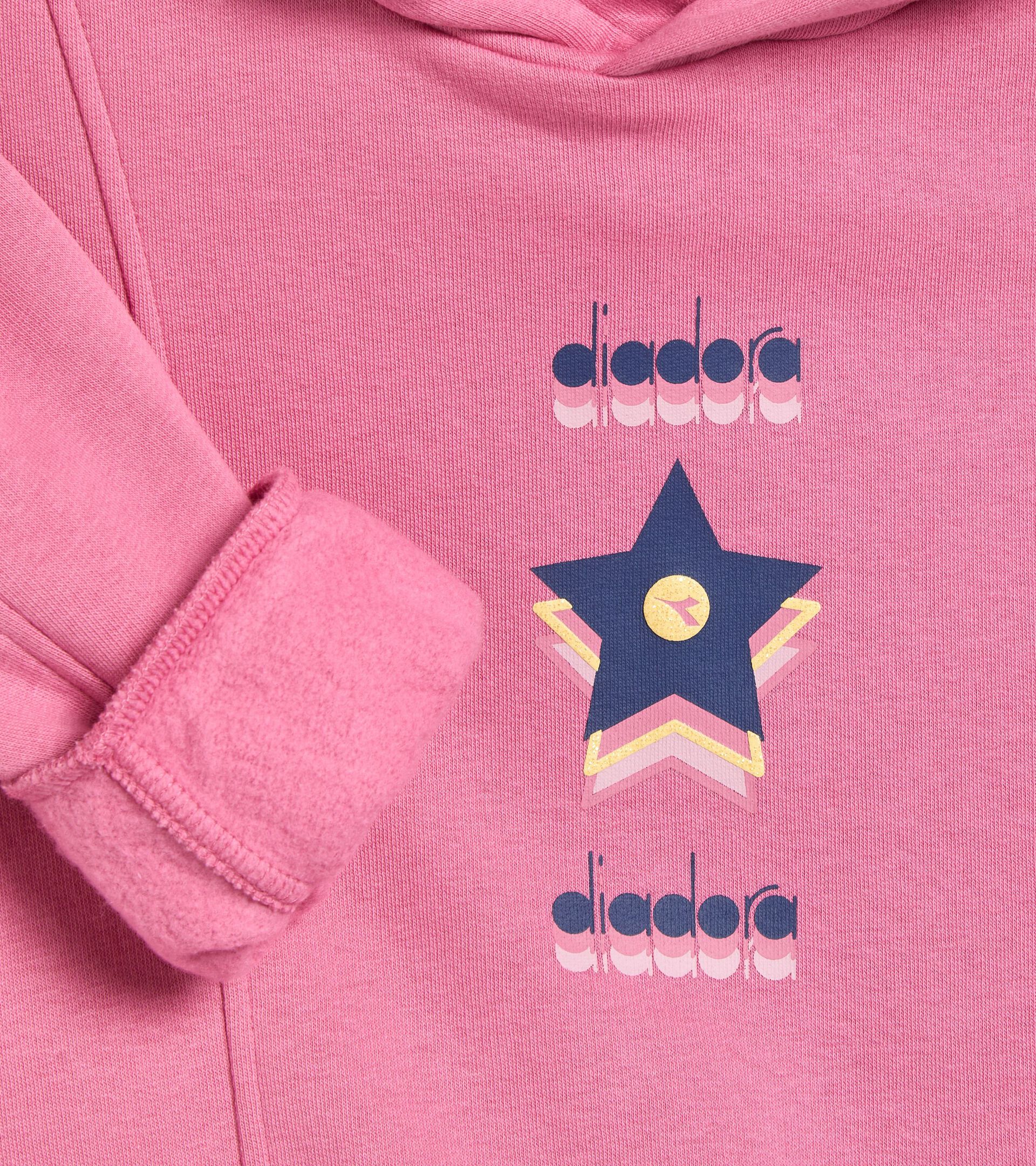 Felpa con cappuccio - Comfort fit - Ragazza JG. HOODIE LOGO ROSA CHATEAU - Diadora