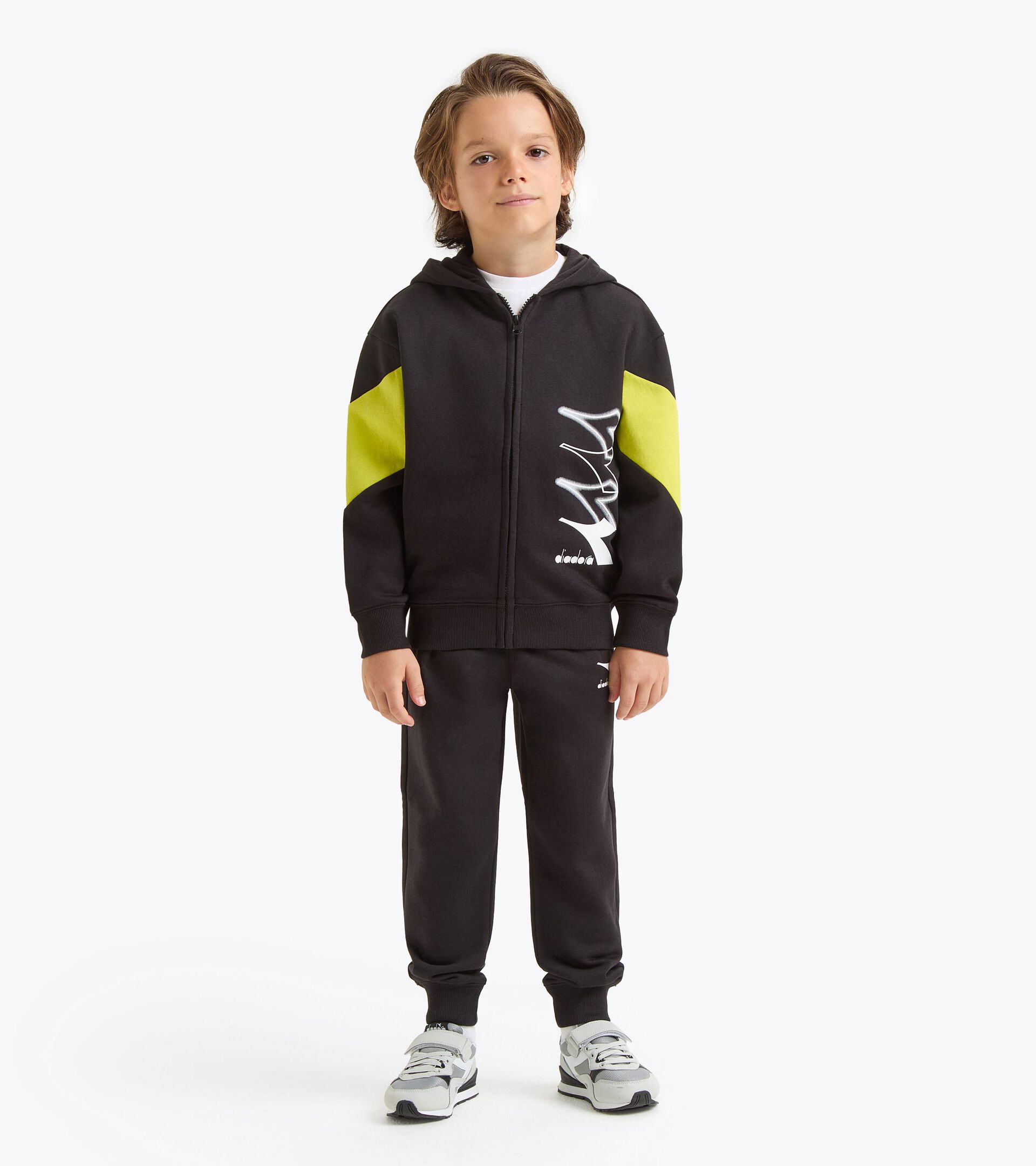 Trainingsanzug - Jungen
 JB. TRACKSUIT HD FZ LOGO SCHWARZ - Diadora