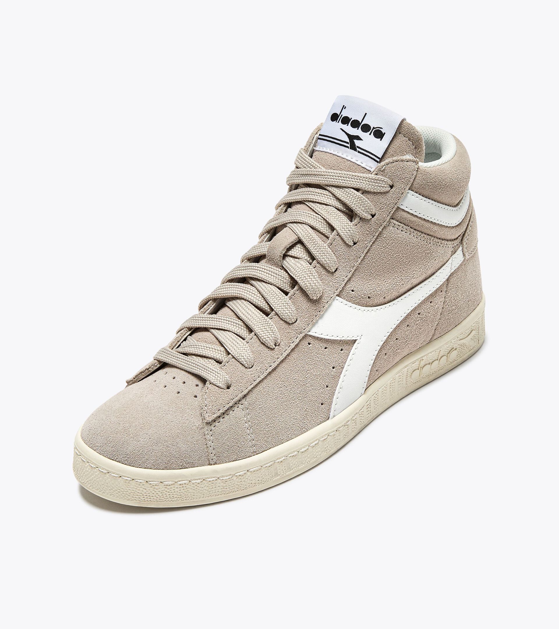 Sportschuh - Gender neutral GAME L HIGH SUEDE WAXED SILBER GRAU - Diadora