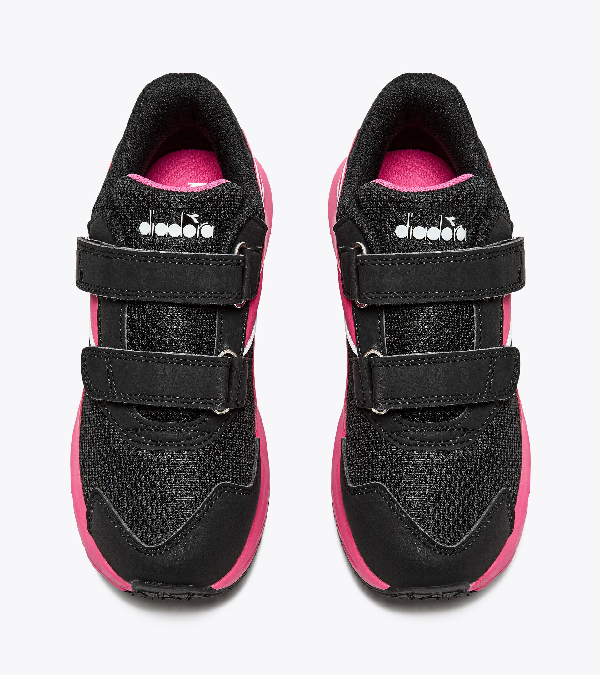 Junior running shoe - Unisex FALCON 4 JR V BLACK/RASPBERRY SORBET - Diadora