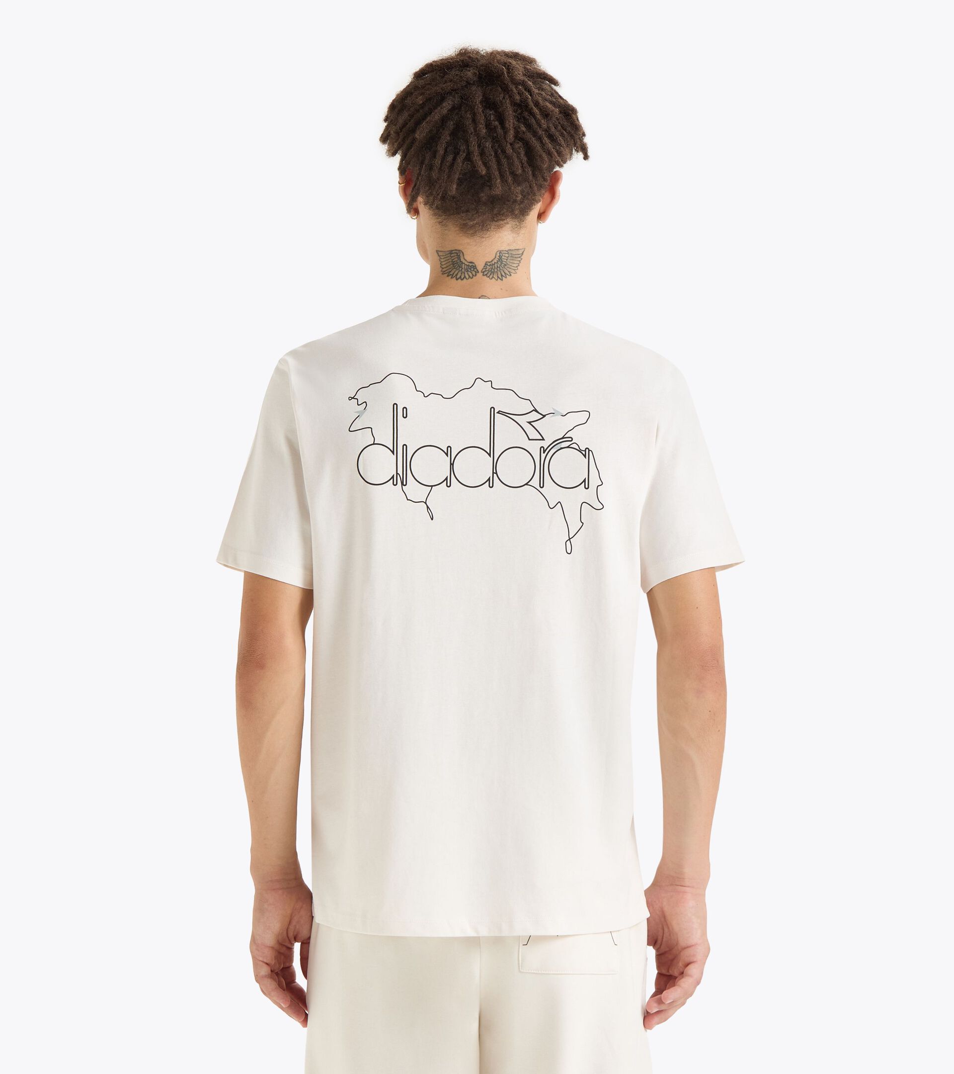 Sporty t-shirt - Gender Neutral T-SHIRT SS ROUTE WHITE ALYSSUM - Diadora